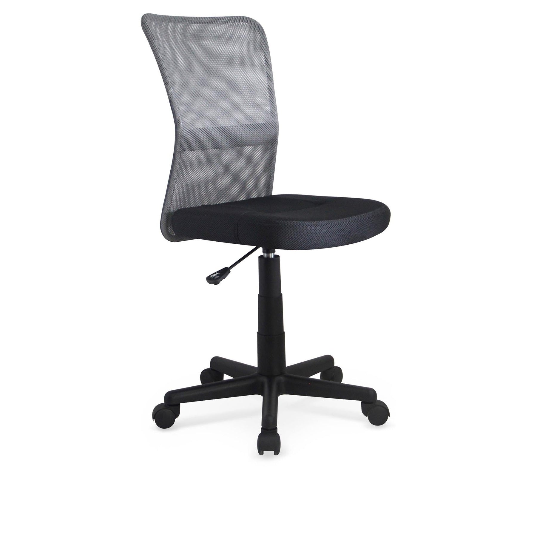Scaun ergonomic coloana Dingo, gri/negru, 41x56x86/98 cm