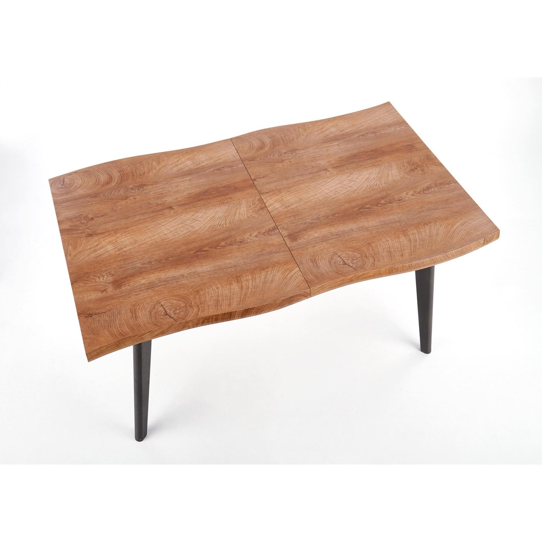 Masa extensibila DICKSON, culoare stejar natural/negru, 150/210x90x75 cm