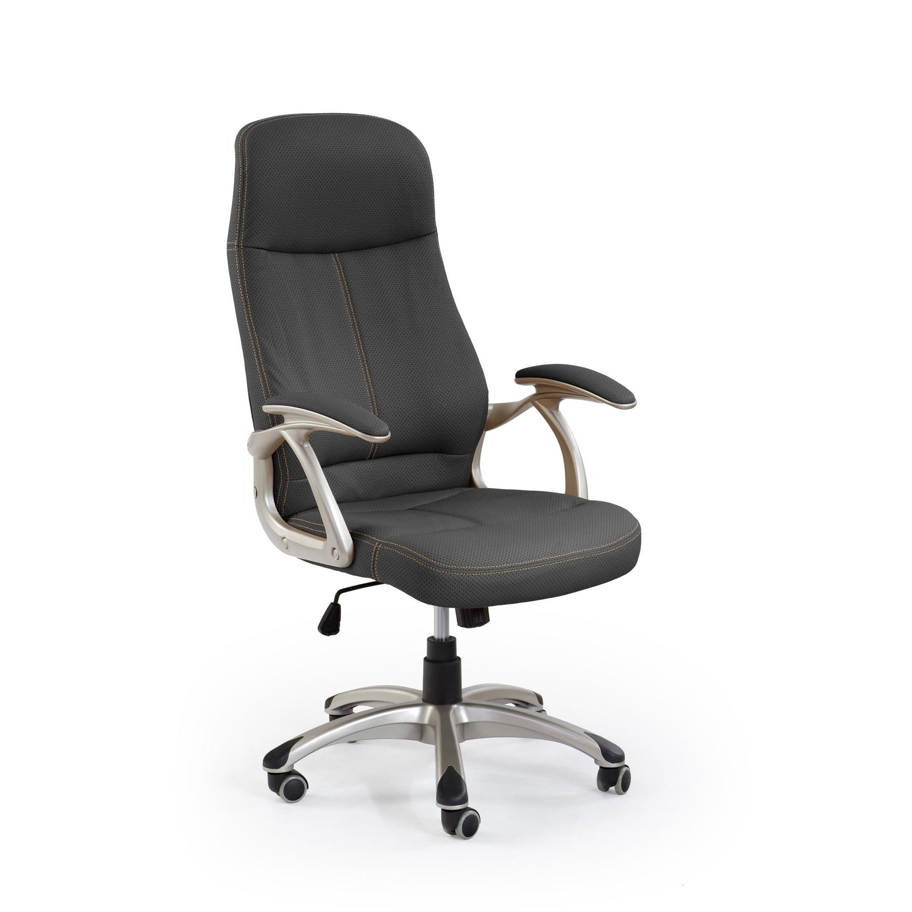 Scaun directorial din piele Edison, 64X70X111/118 CM