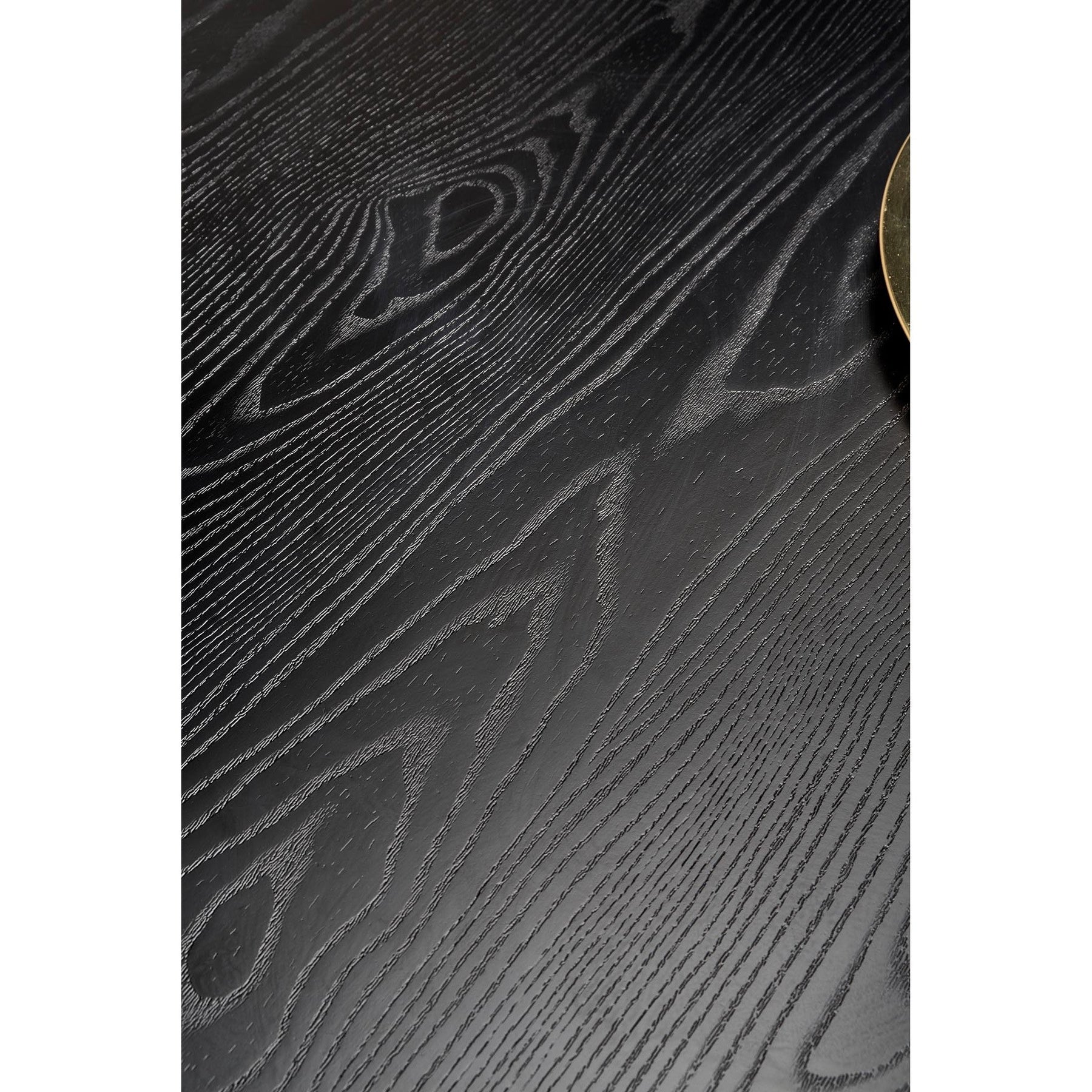 Masa EMBOS, negru/auriu, 120x75 cm