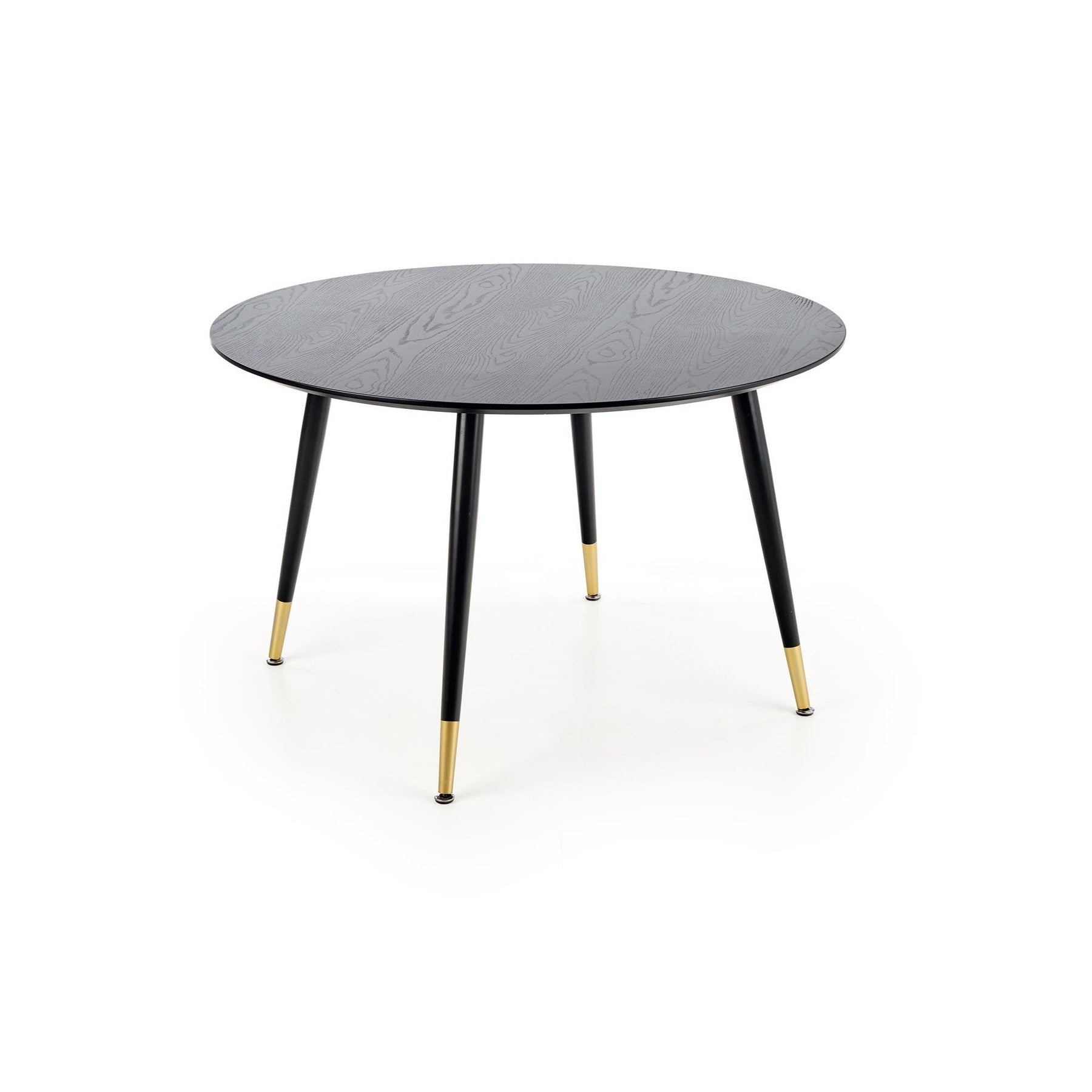 Masa EMBOS, negru/auriu, 120x75 cm