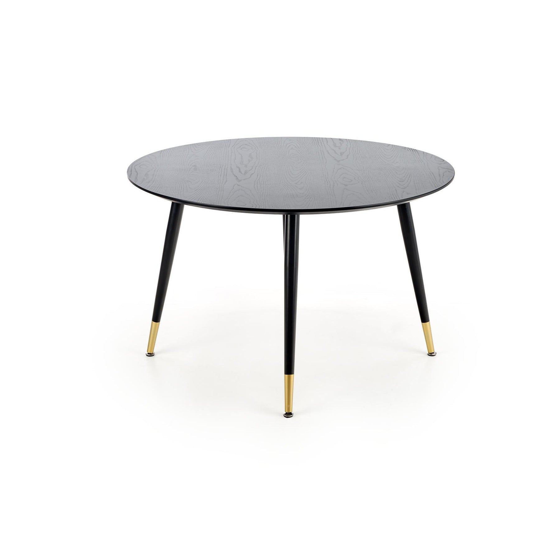 Masa EMBOS, negru/auriu, 120x75 cm