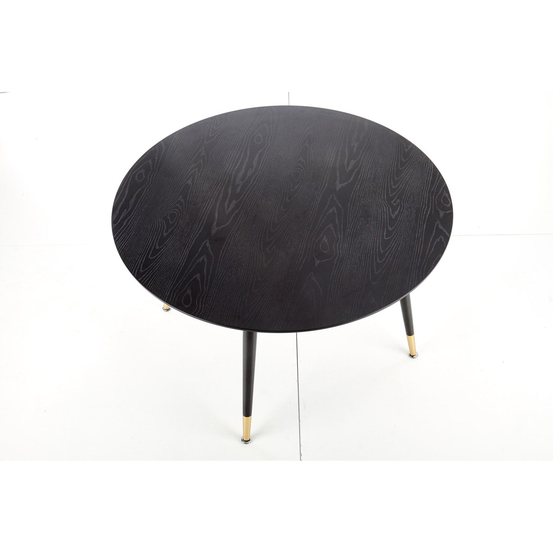 Masa EMBOS, negru/auriu, 120x75 cm