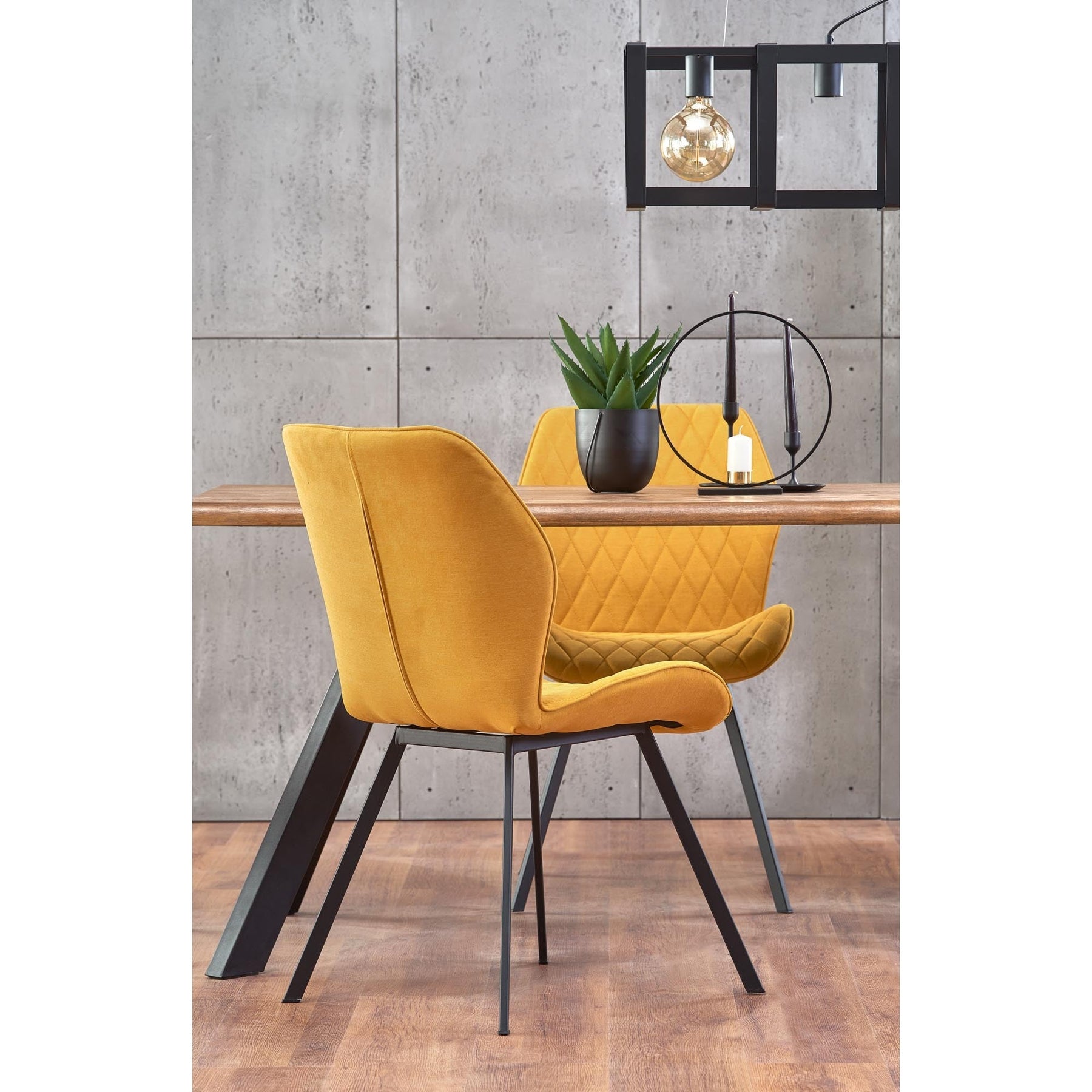 Scaun K360 galben, 51x64x90x48 cm