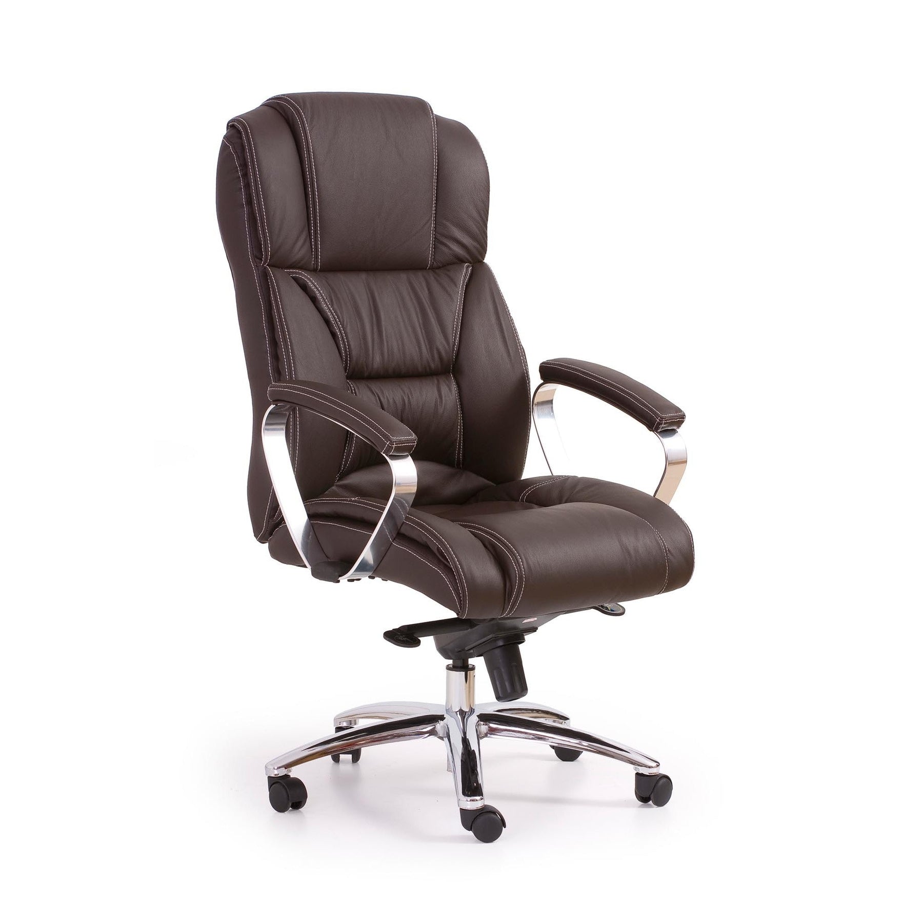 Scaun directorial lux maro inchis Foster, 68X54X118/125 CM