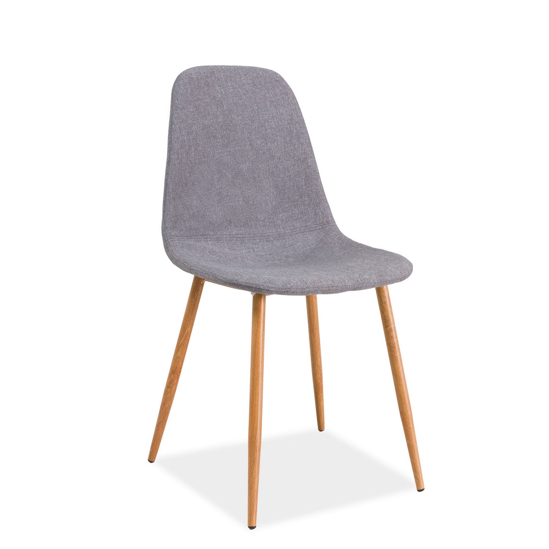 Scaun FOX, stejar/gri, 46x44x86