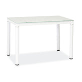 Masa bucatarie sticla alba Galant,100X60X75