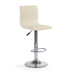 Scaun bar cu spatar inalt crem H21, 40X42X93/115 CM