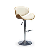 Scaune bar din lemn crem H44, 53X48X93/115 CM