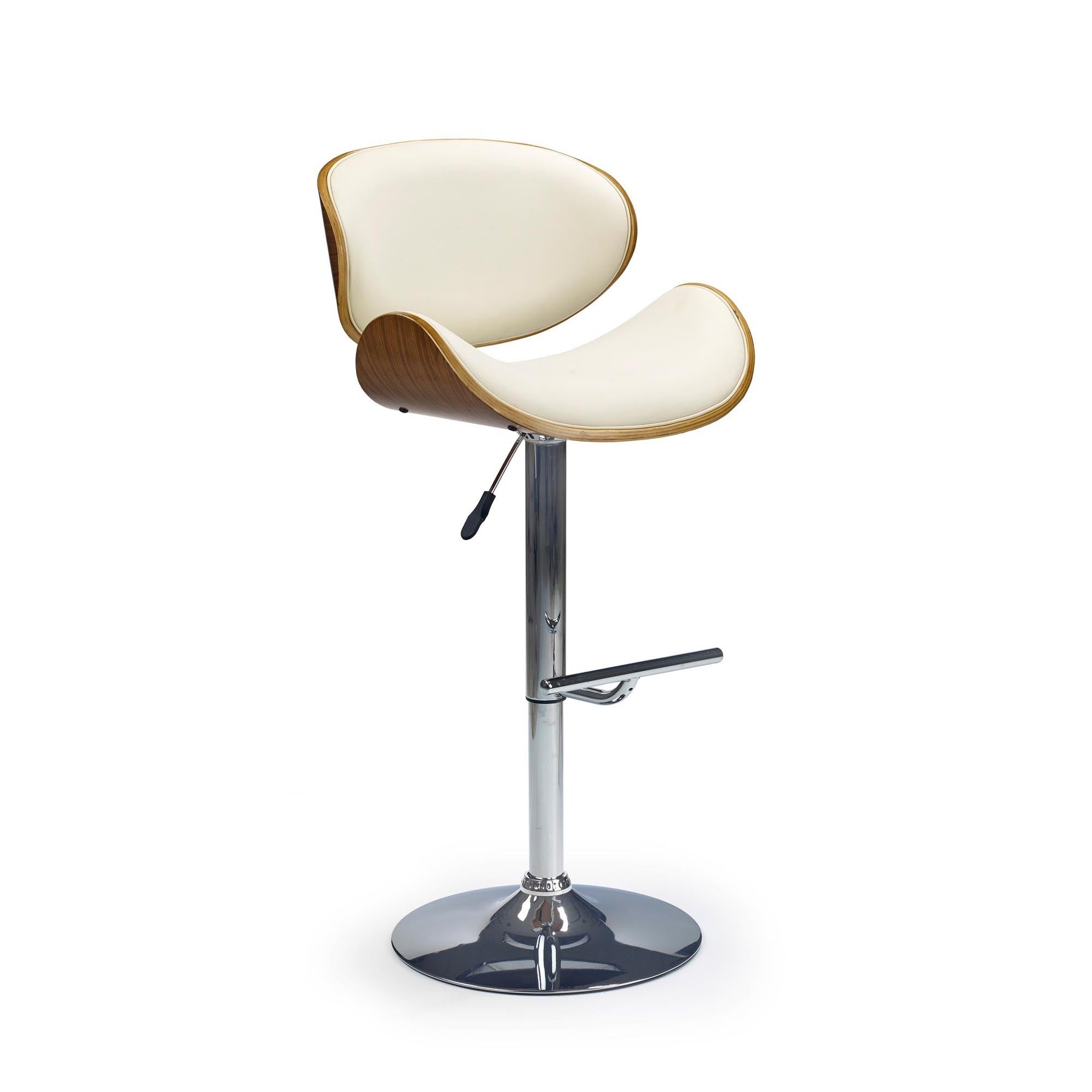 Scaune bar din lemn crem H44, 53X48X93/115 CM