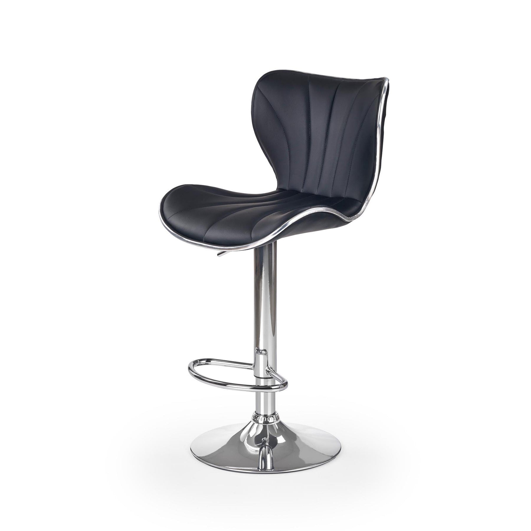 Scaun de bar negru H69, 48X55X91/111 CM