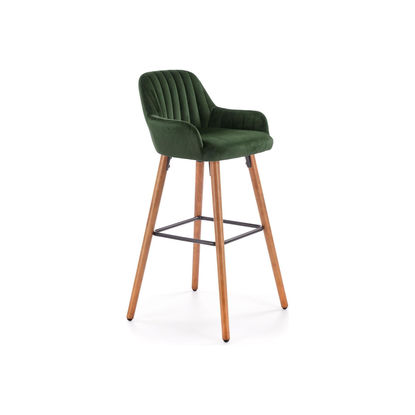 Scaun verde pentru bar H93, 47X49X98 CM