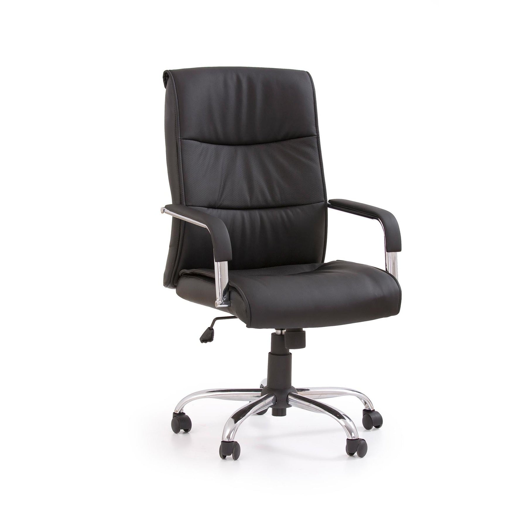 Scaun cu rotile pentru birou negru Hamilton, 60X70X102/111 CM