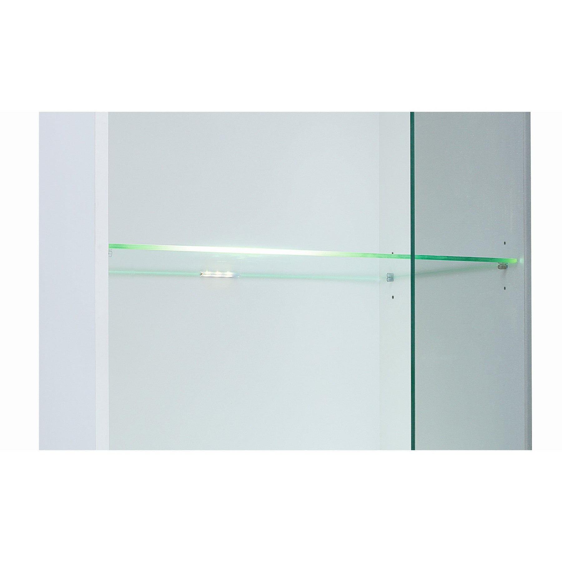 Vitrina living alba Heda REG1W2S, 56X40.5X194.5 CM