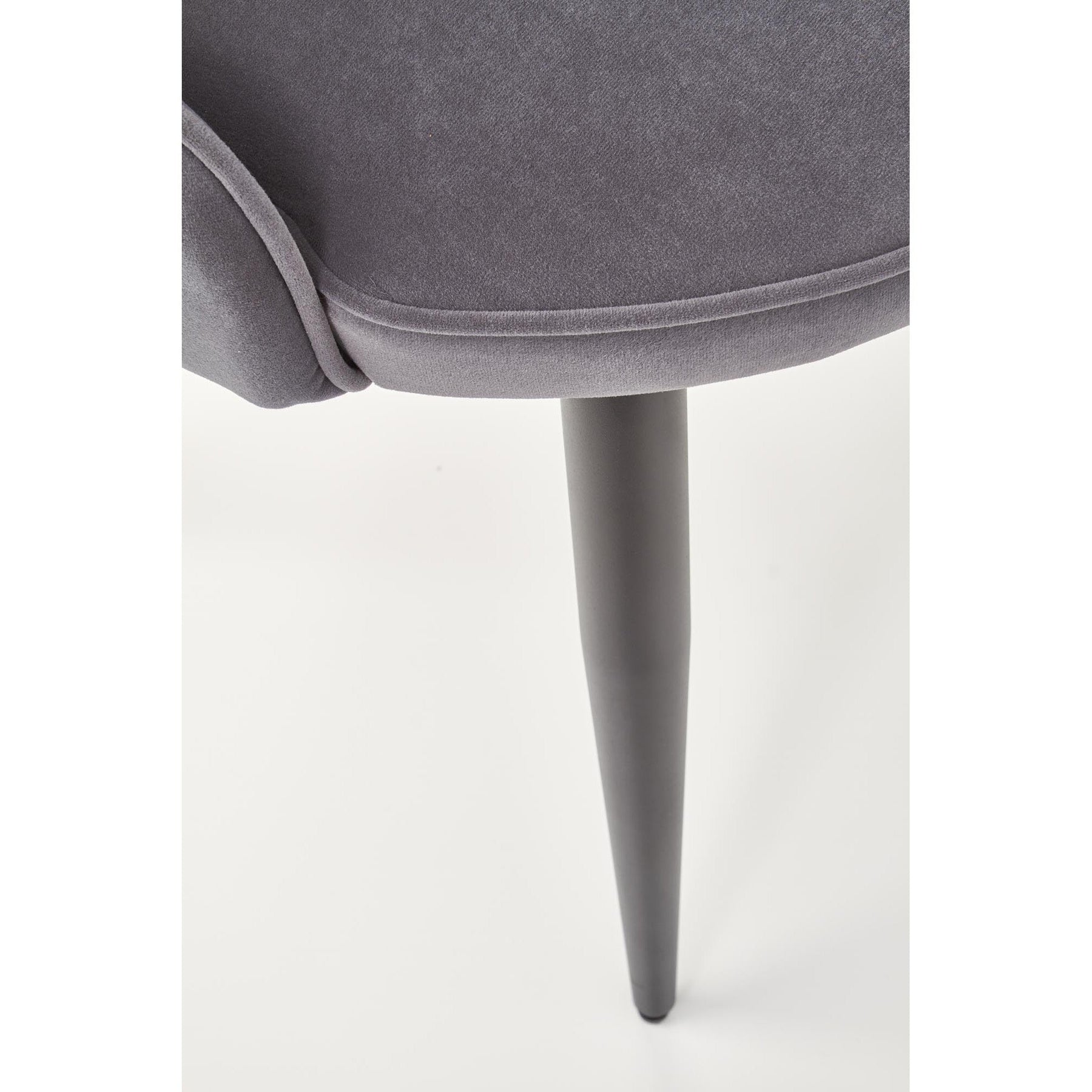 Scaun tapitat K366, gri, 52x58x92 cm