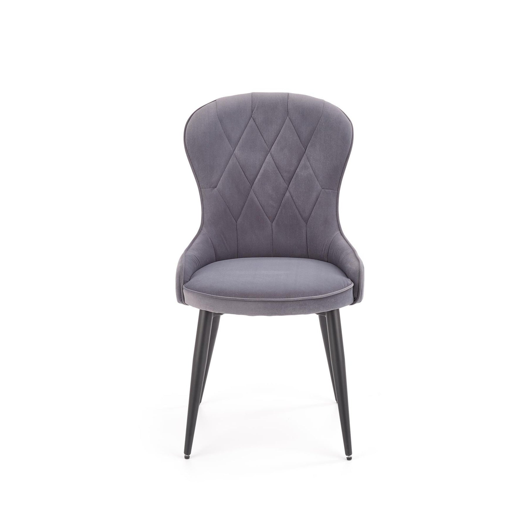 Scaun tapitat K366, gri, 52x58x92 cm