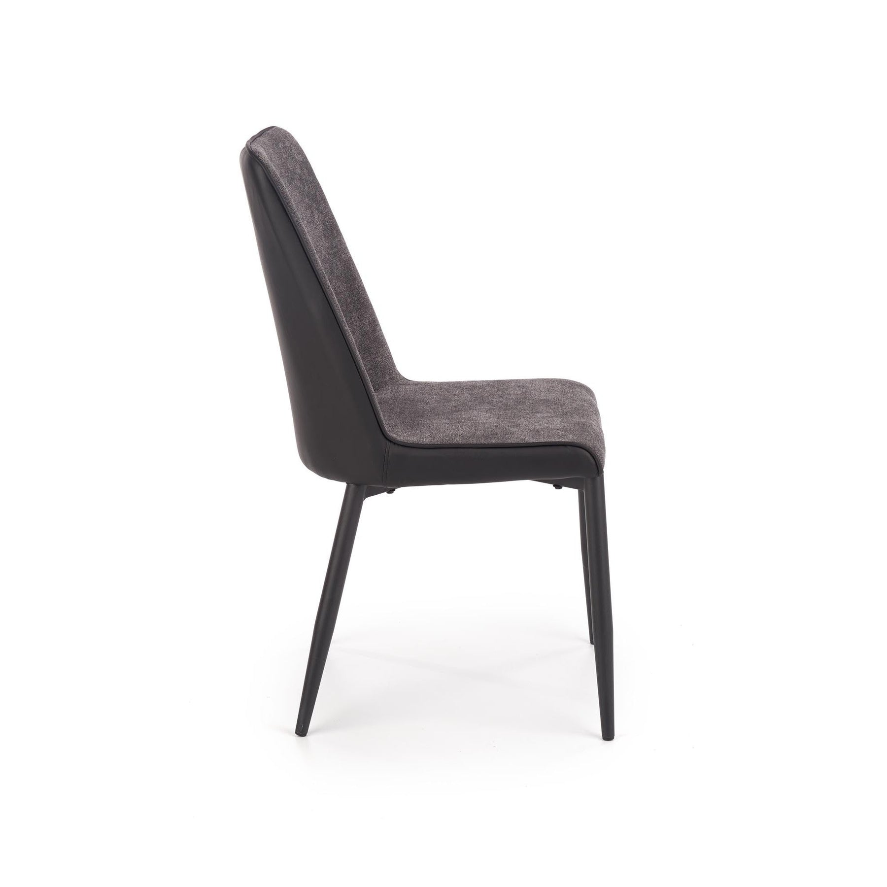 Scaun tapitat K368, gri inchis, 45x58x92 cm