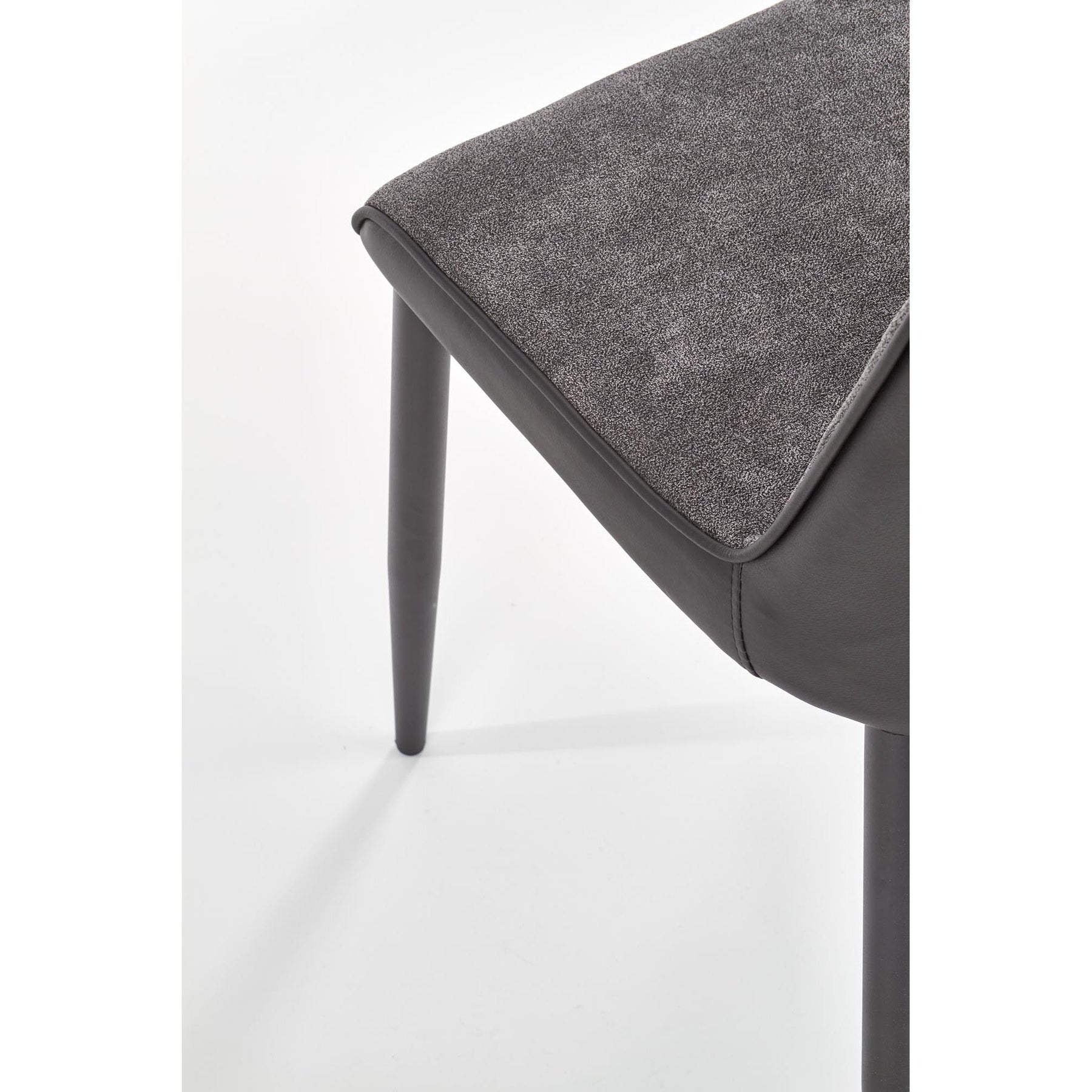 Scaun tapitat K368, gri inchis, 45x58x92 cm