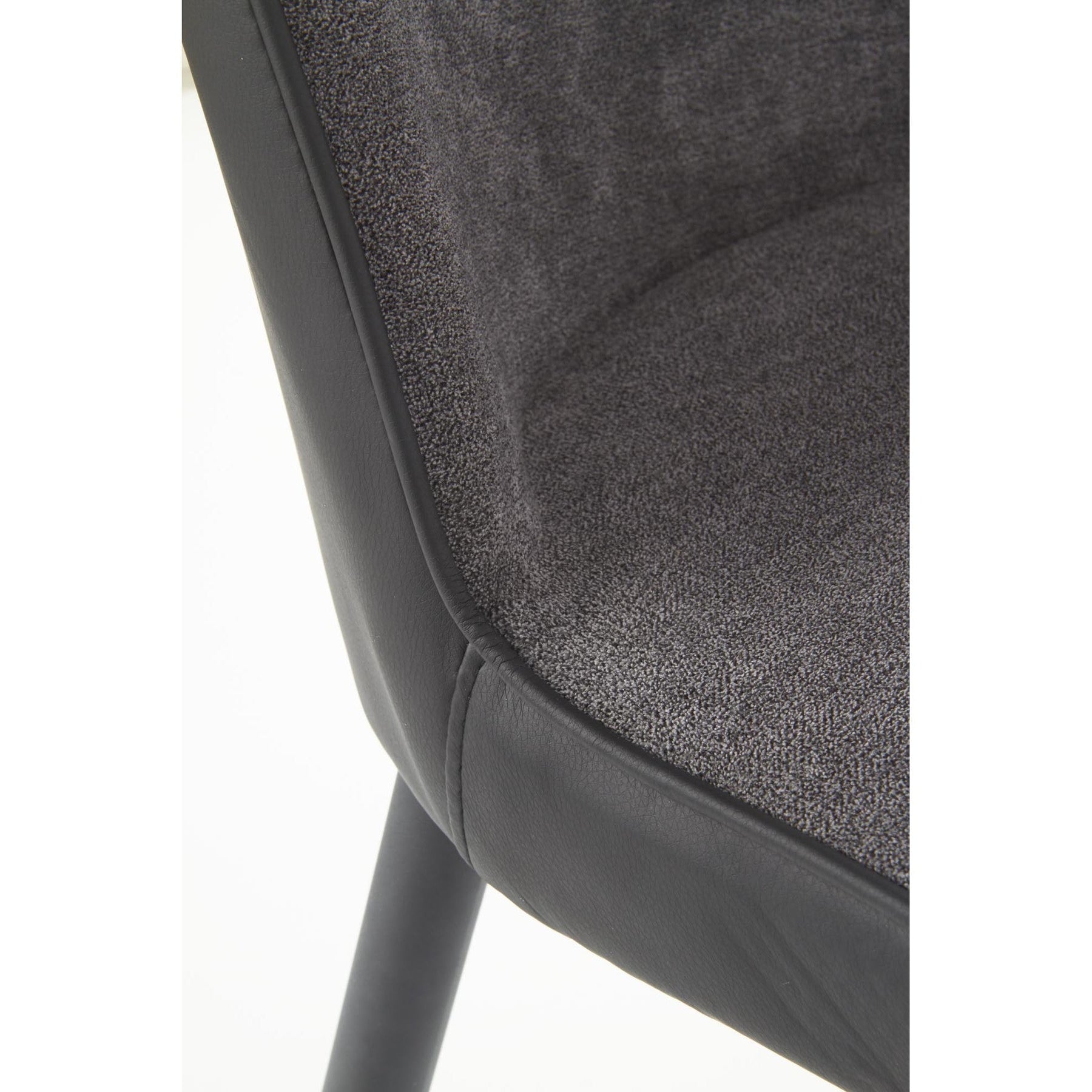 Scaun tapitat K368, gri inchis, 45x58x92 cm