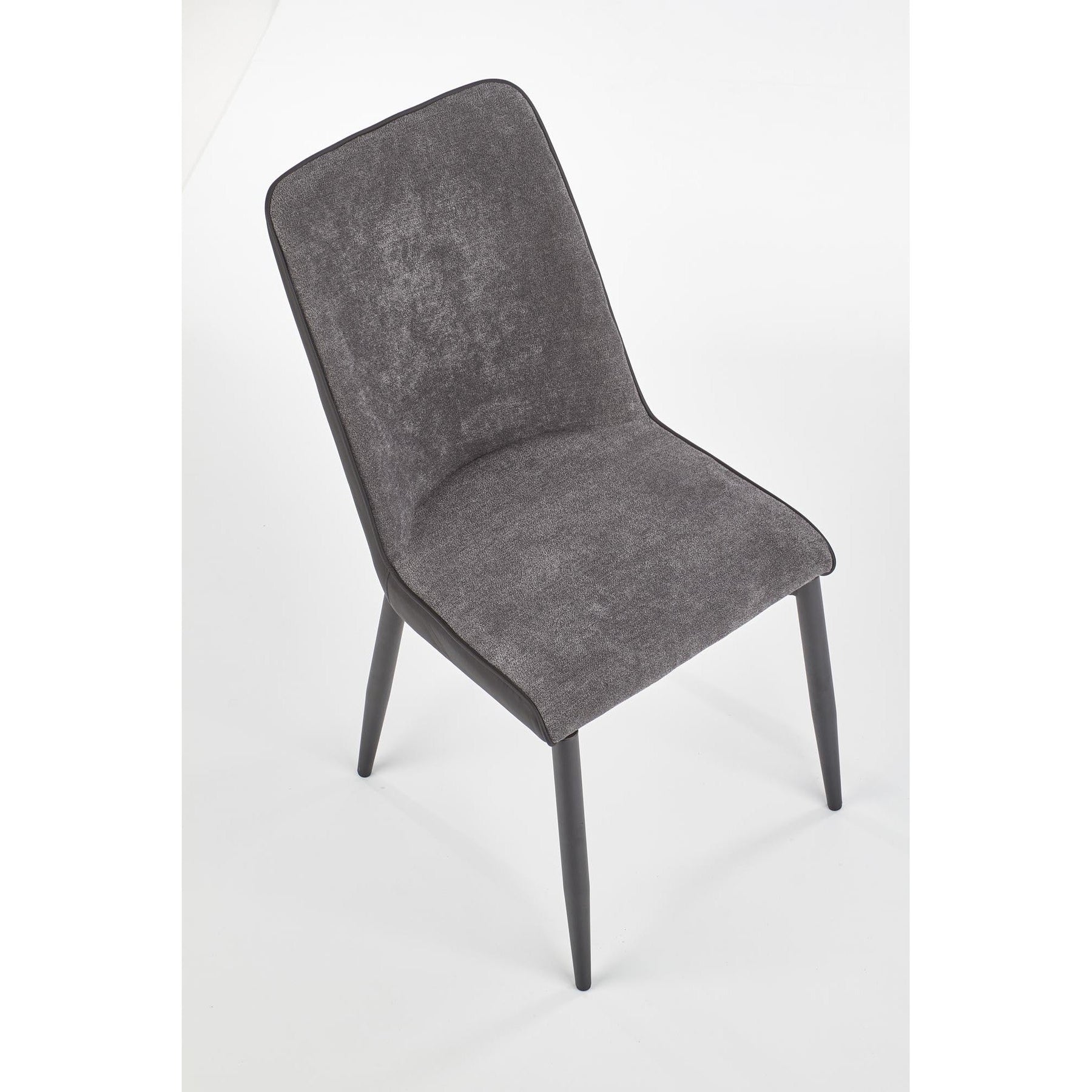 Scaun tapitat K368, gri inchis, 45x58x92 cm