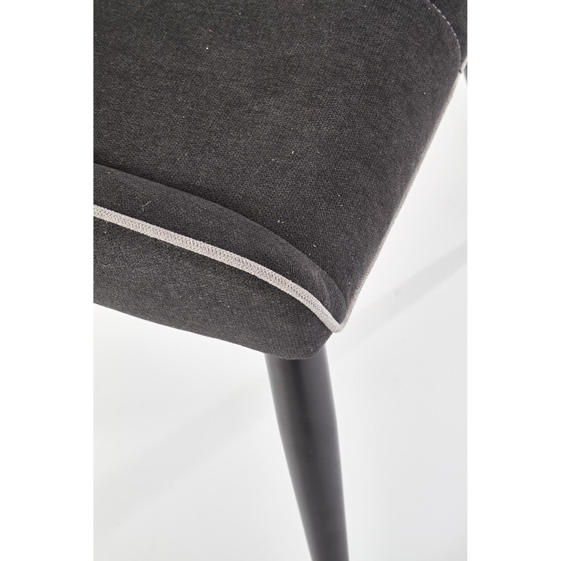 Scaun tapitat K369, gri inchis, 48x58x92 cm