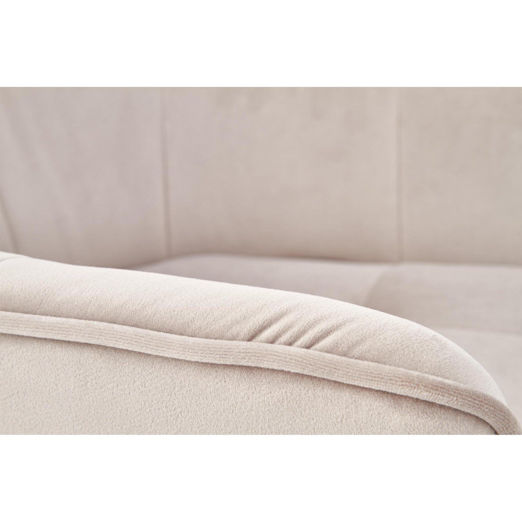 Scaun tapitat K377, bej, 60x62x81 cm