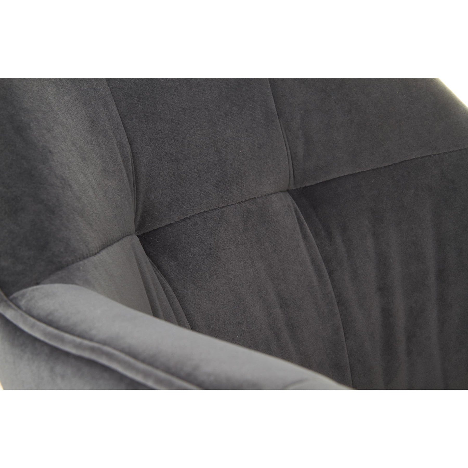 Scaun tapitat K377, gri inchis, 60x62x81 cm
