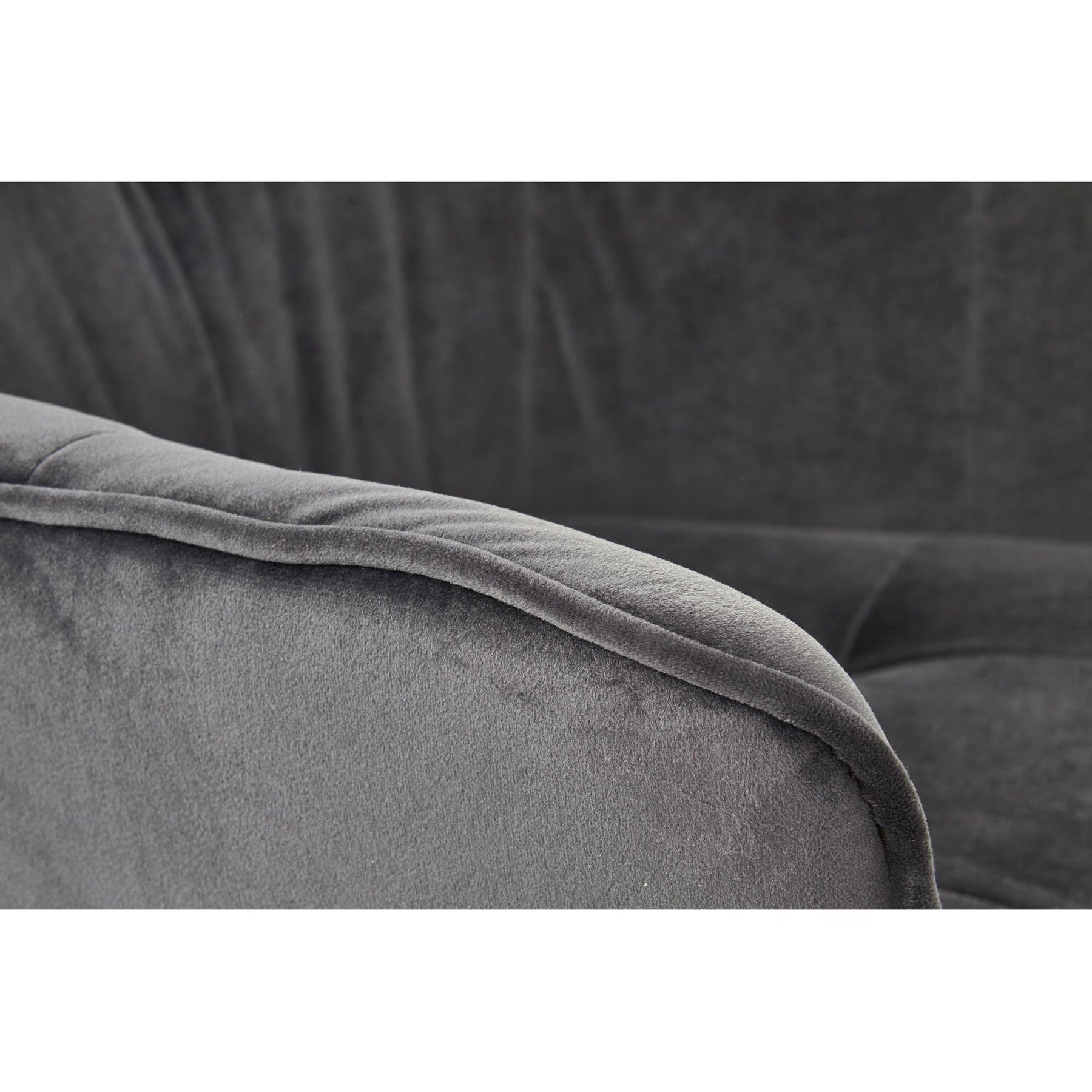Scaun tapitat K377, gri inchis, 60x62x81 cm