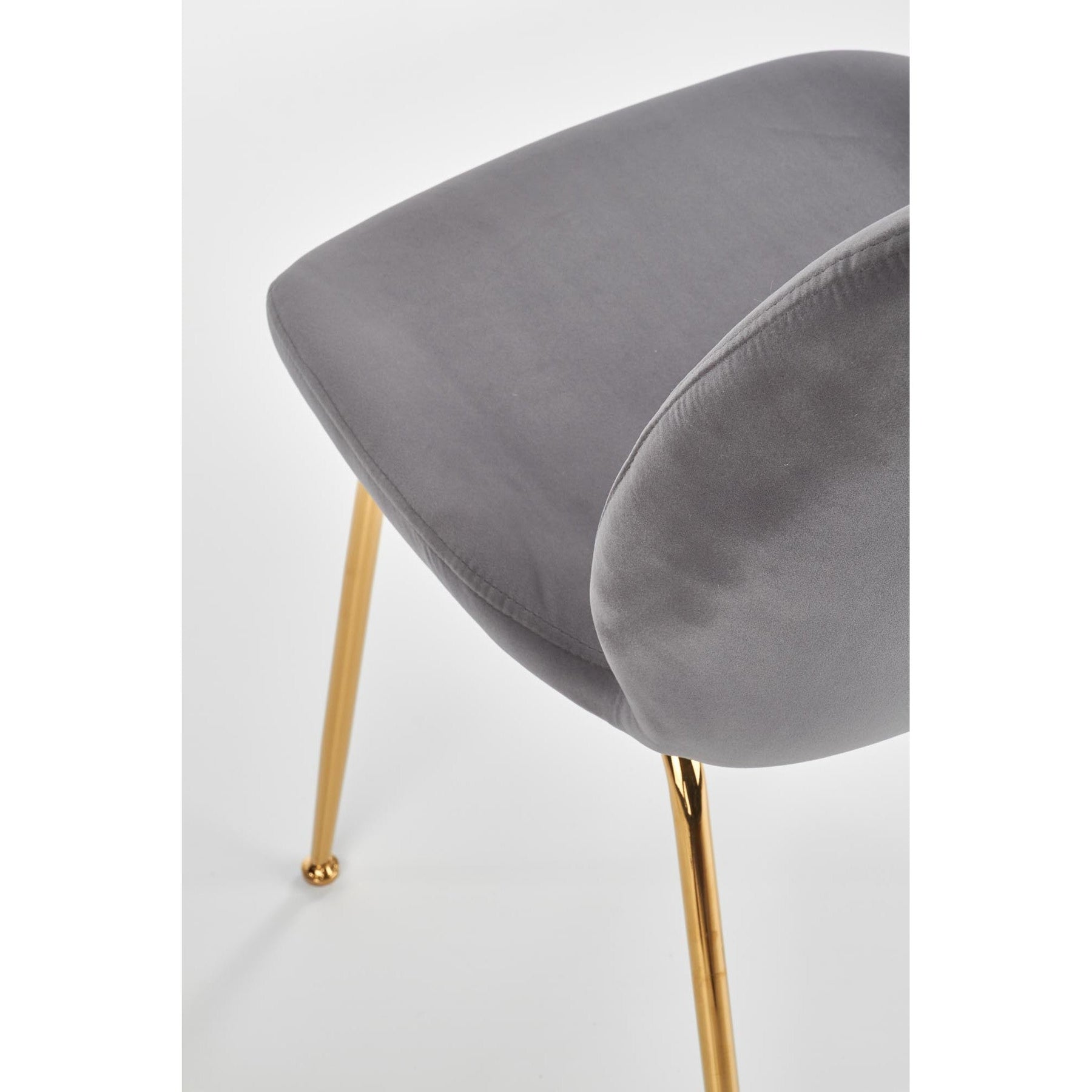 Scaun tapitat K381, gri, 48x58x88 cm