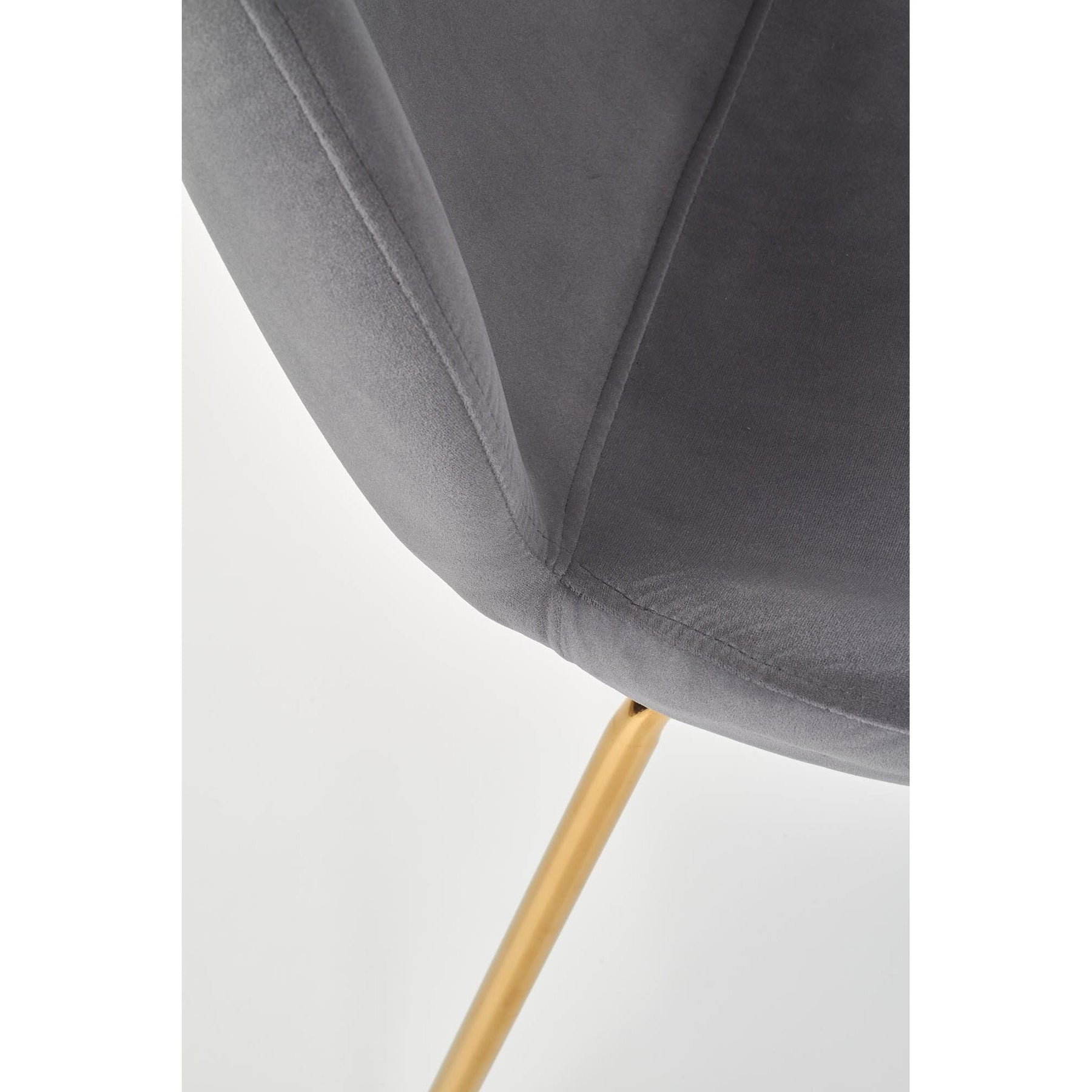 Scaun tapitat K381, gri, 48x58x88 cm