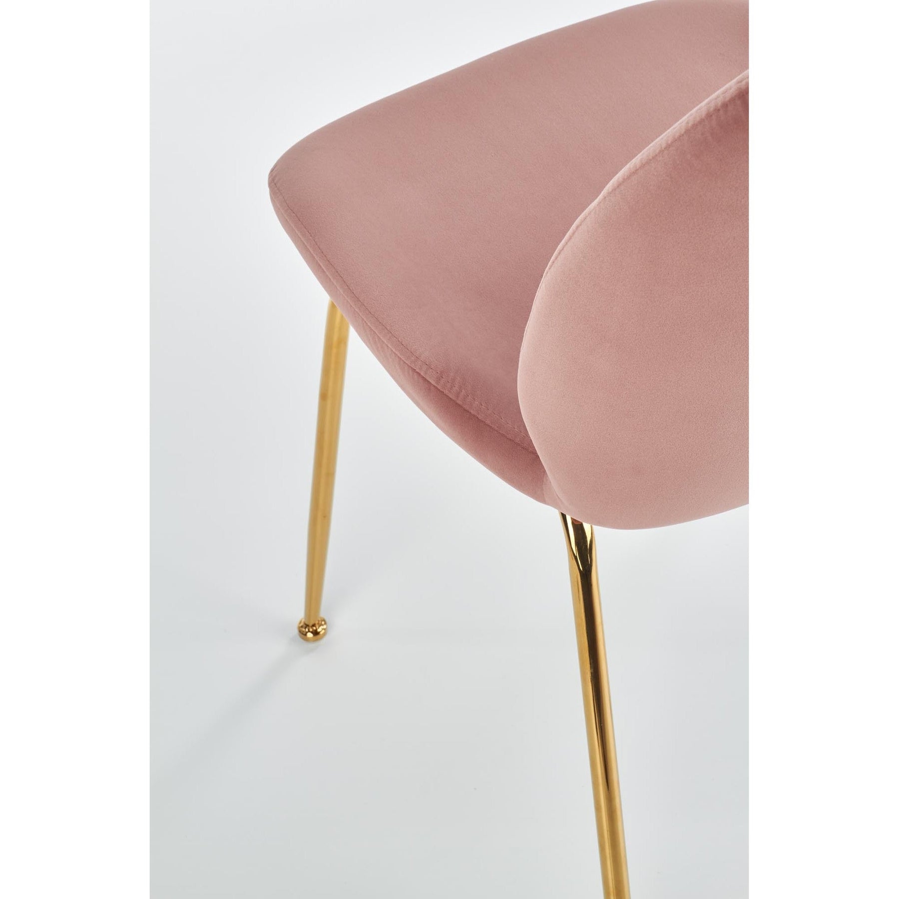 Scaun tapitat K381, roz, 48x58x88 cm