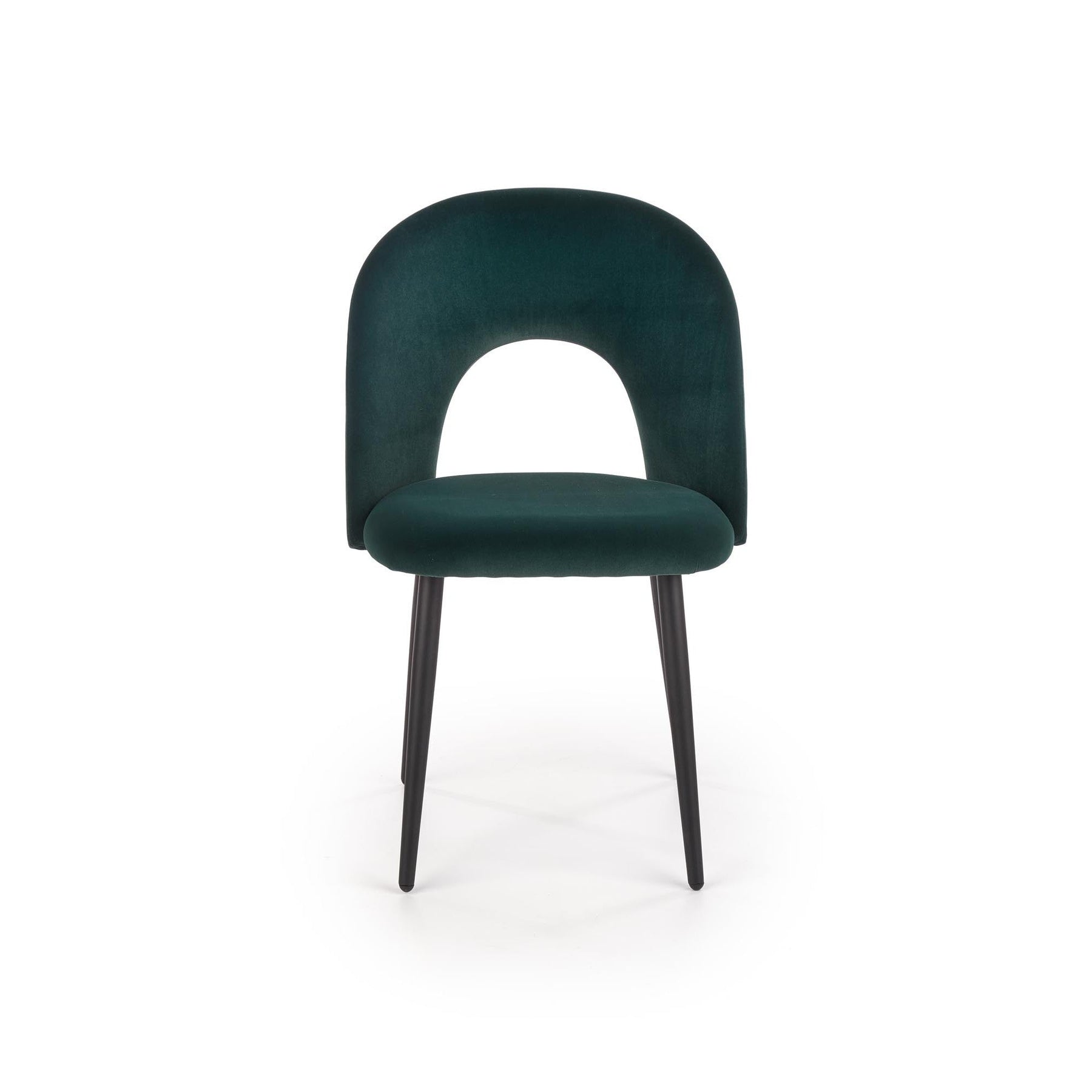 Scaun tapitat K384, verde, 54x57x84 cm