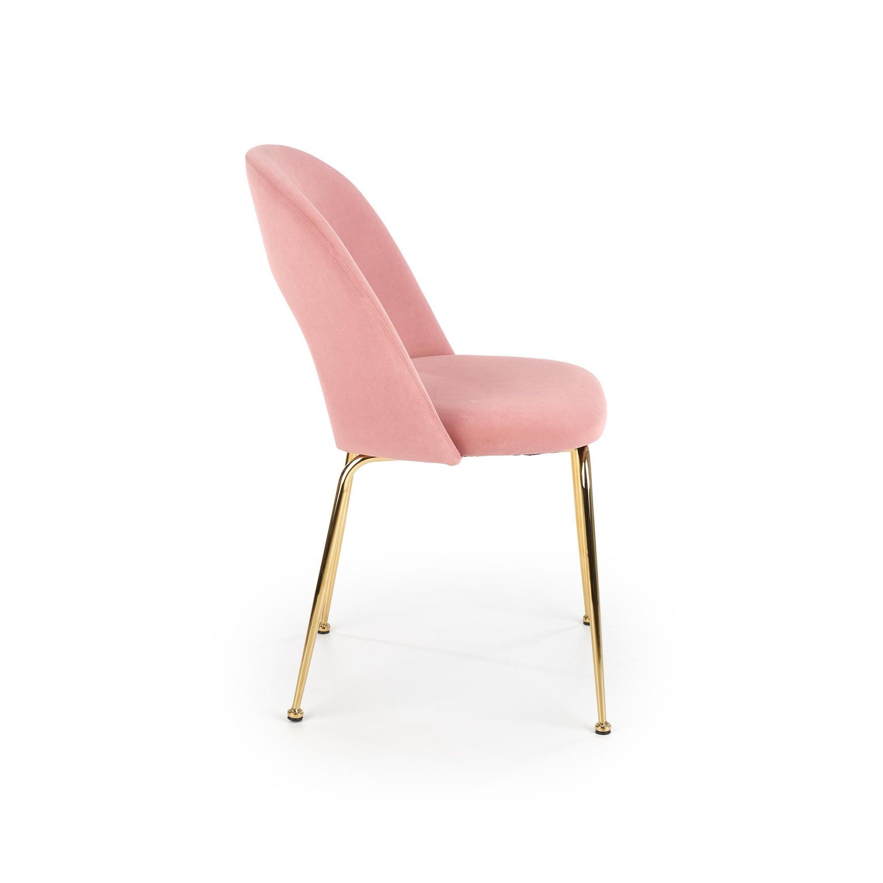 Scaun tapitat K385, roz, 54x59x88 cm