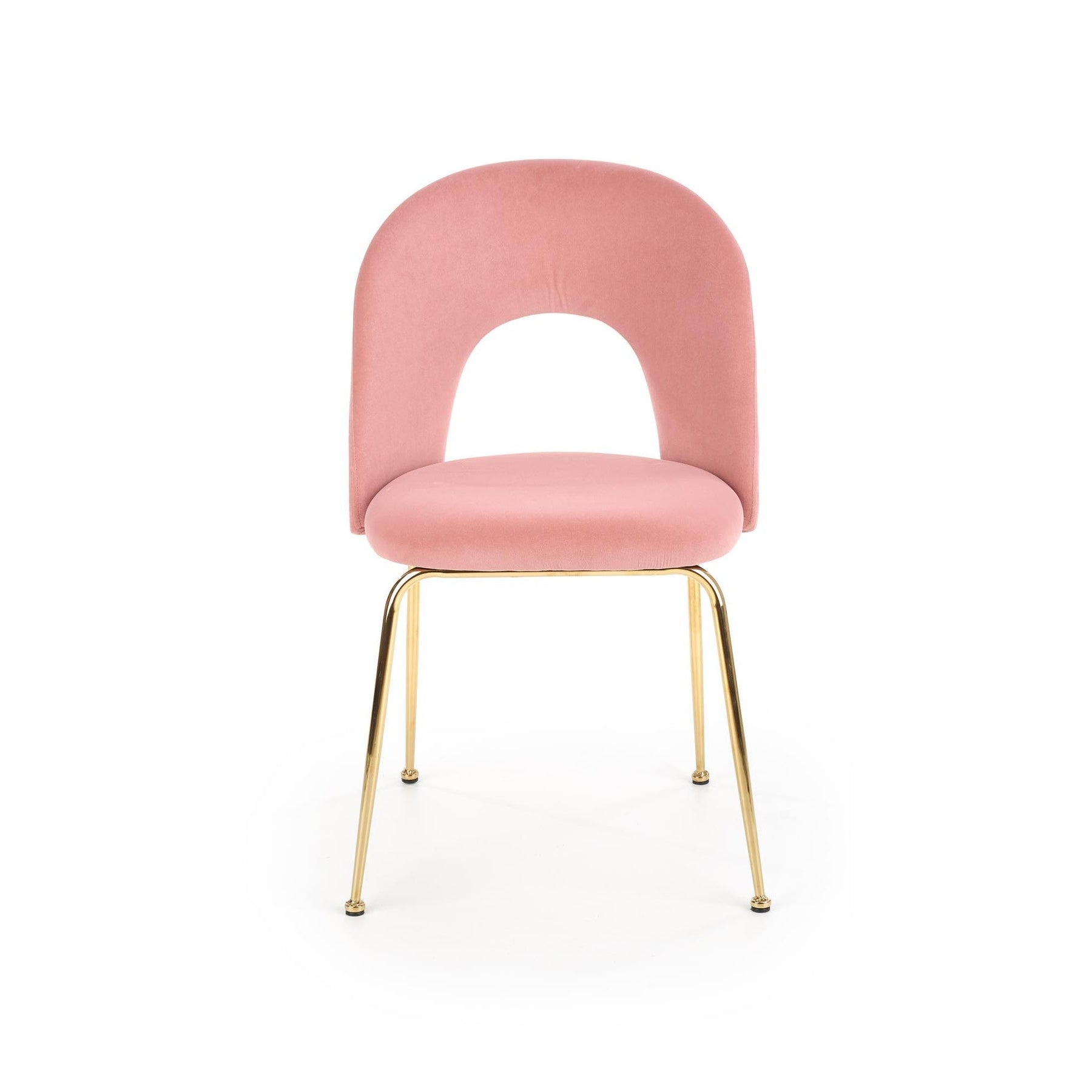 Scaun tapitat K385, roz, 54x59x88 cm