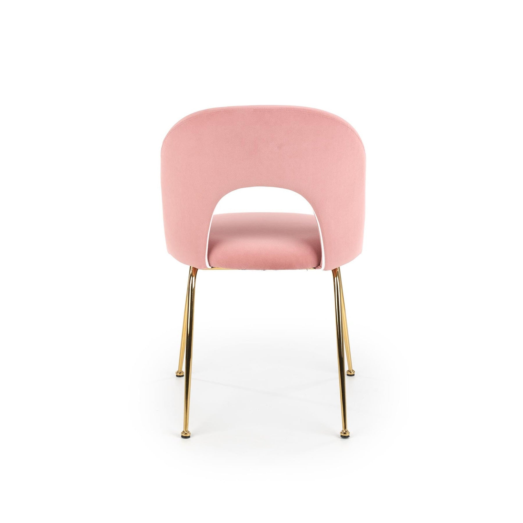 Scaun tapitat K385, roz, 54x59x88 cm