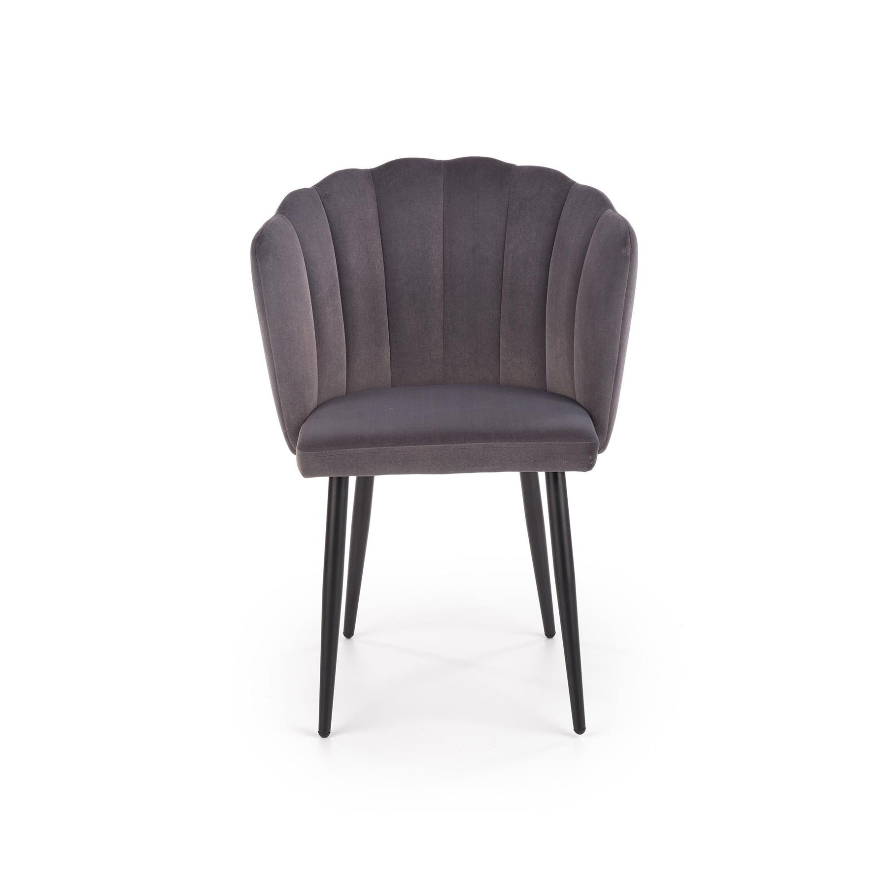 Scaun tapitat K386, gri inchis, 60x58x84 cm