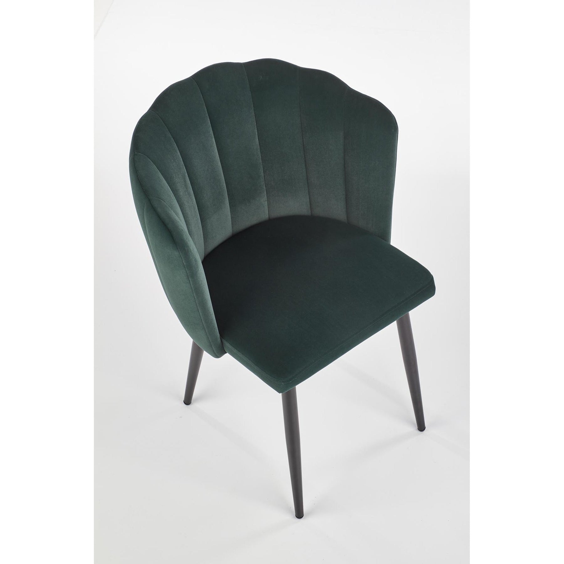 Scaun tapitat K386, verde, 60x58x84 cm