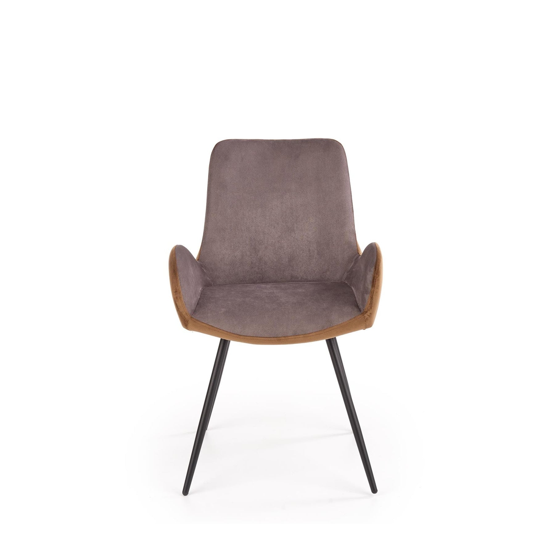 Scaun tapitat K392, gri/maro, 53x60x82 cm