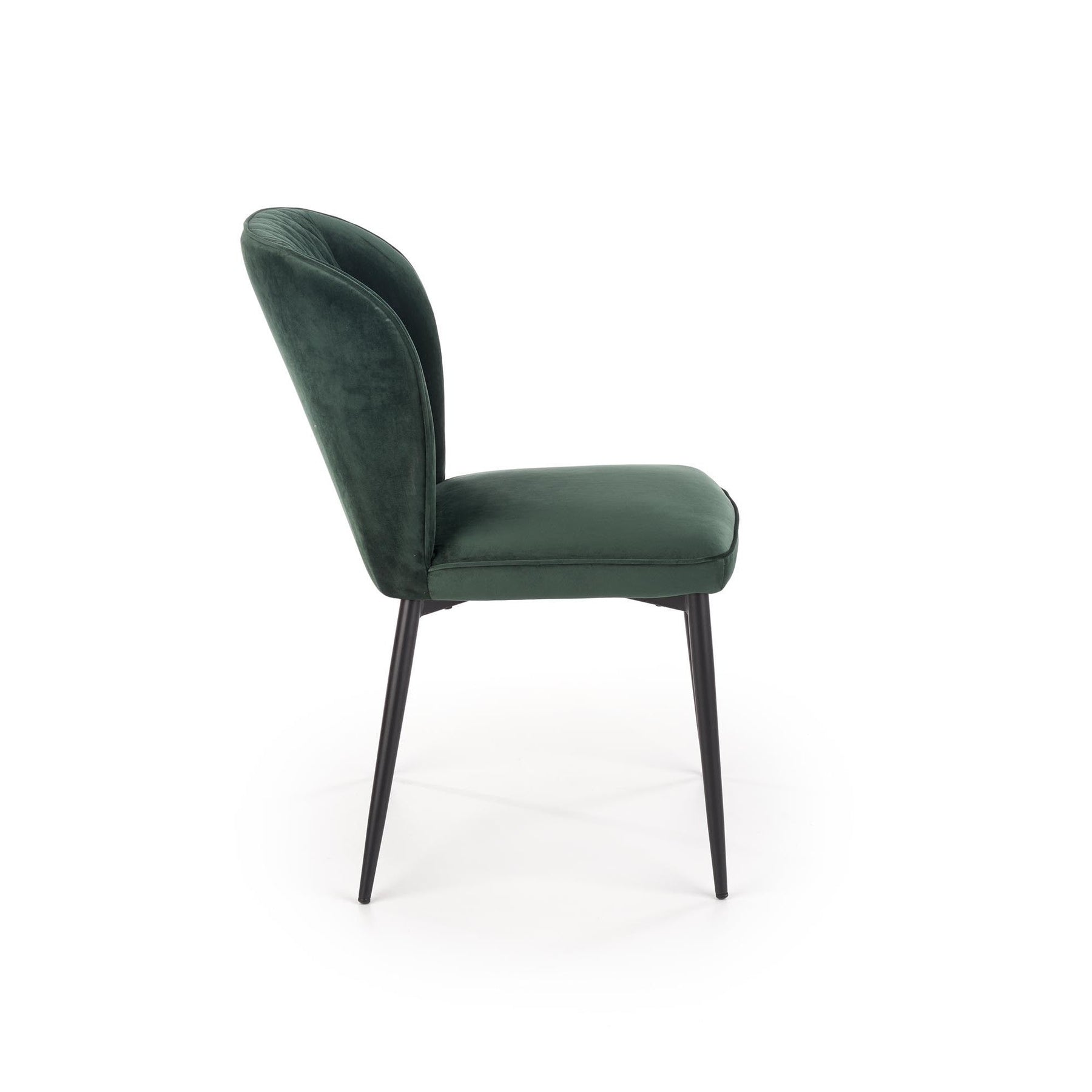 Scaun tapitat K399, verde, 50x60x84 cm