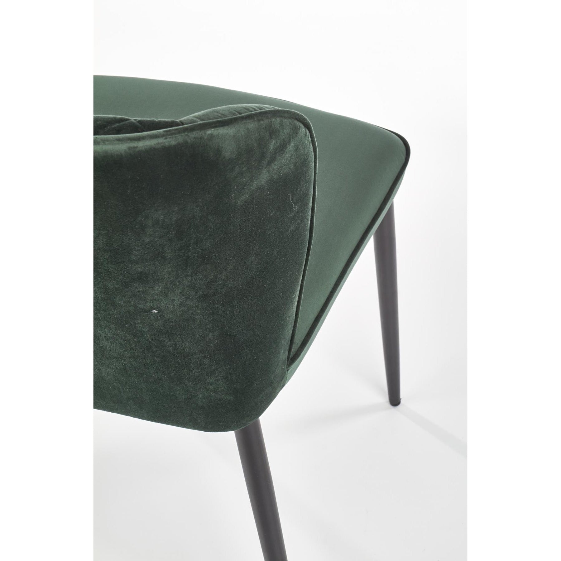 Scaun tapitat K399, verde, 50x60x84 cm