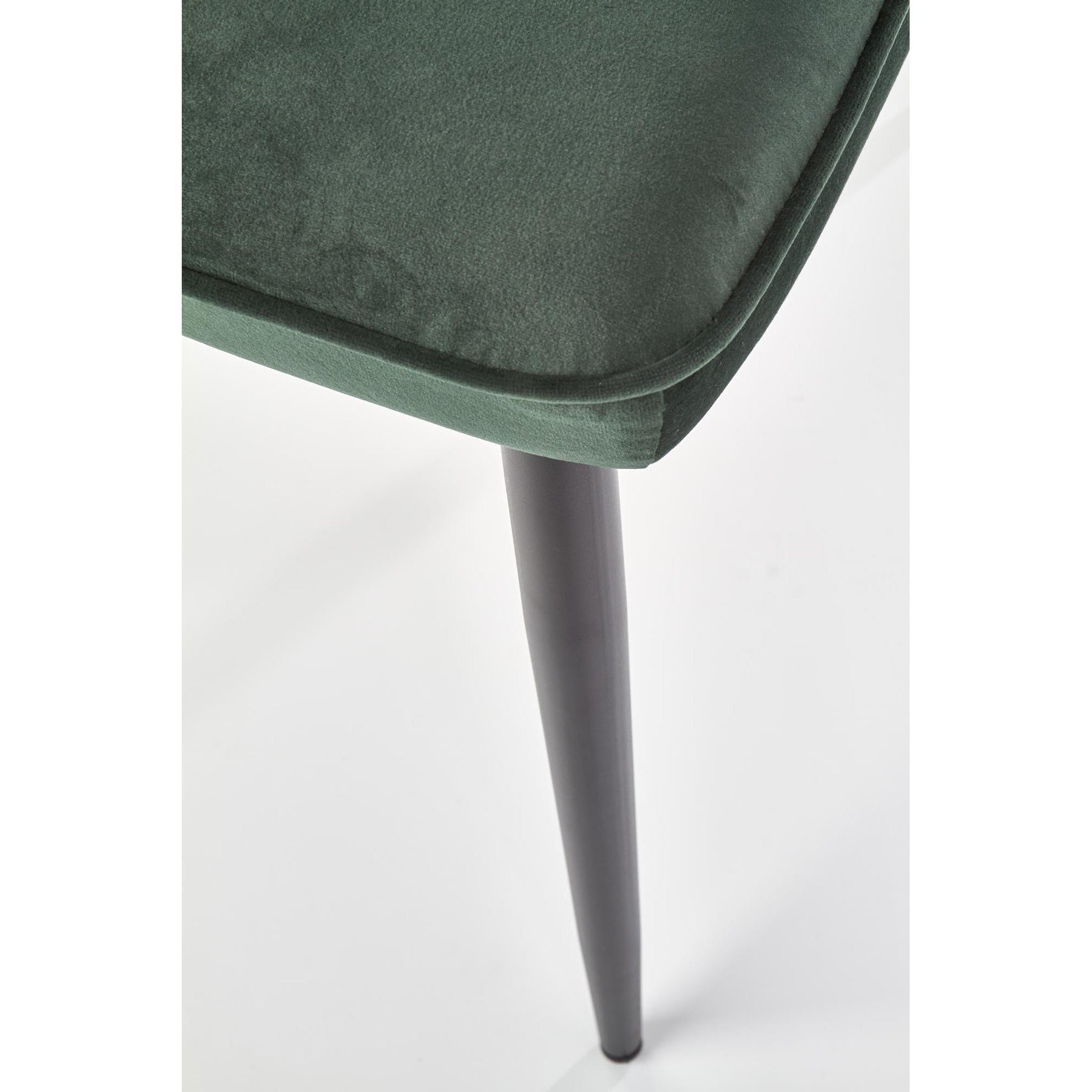 Scaun tapitat K399, verde, 50x60x84 cm