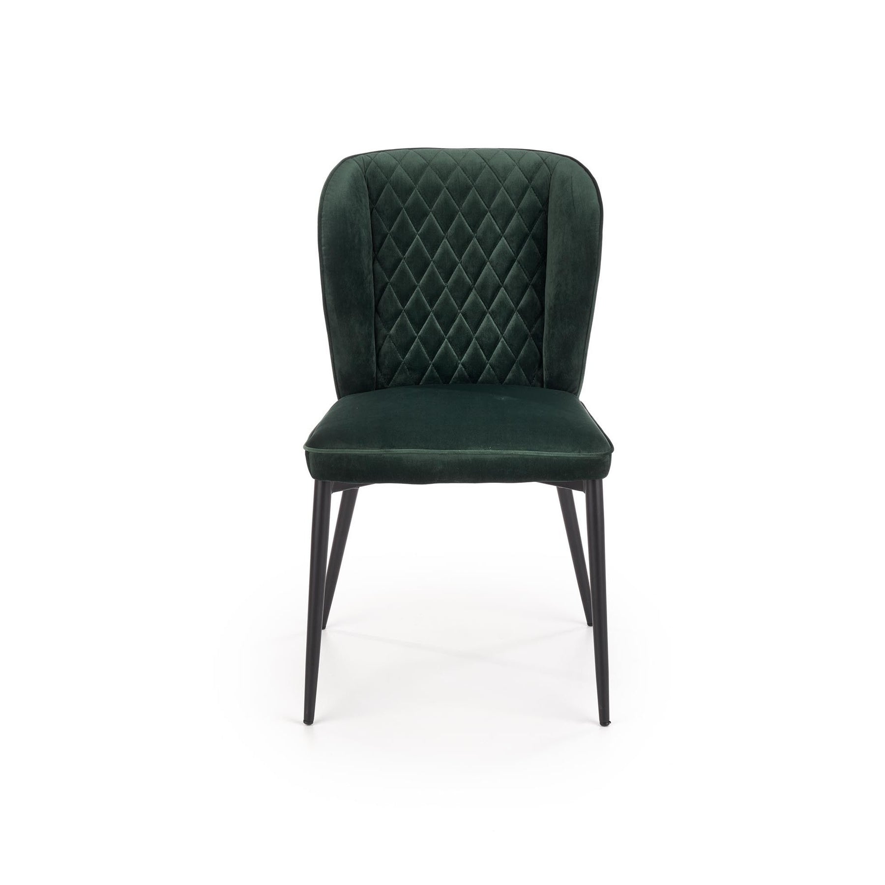 Scaun tapitat K399, verde, 50x60x84 cm