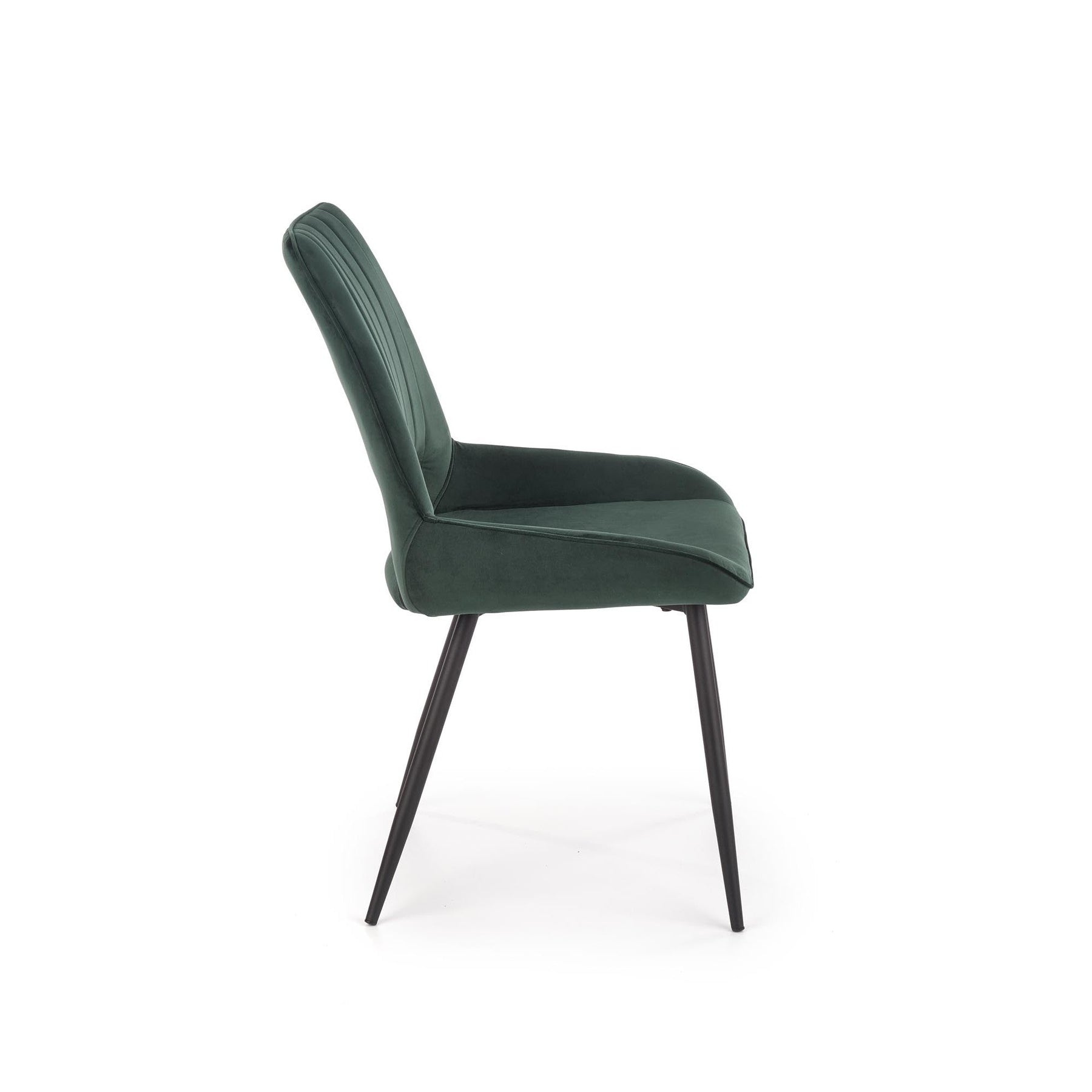 Scaun tapitat K404, verde, 52x58x88 cm
