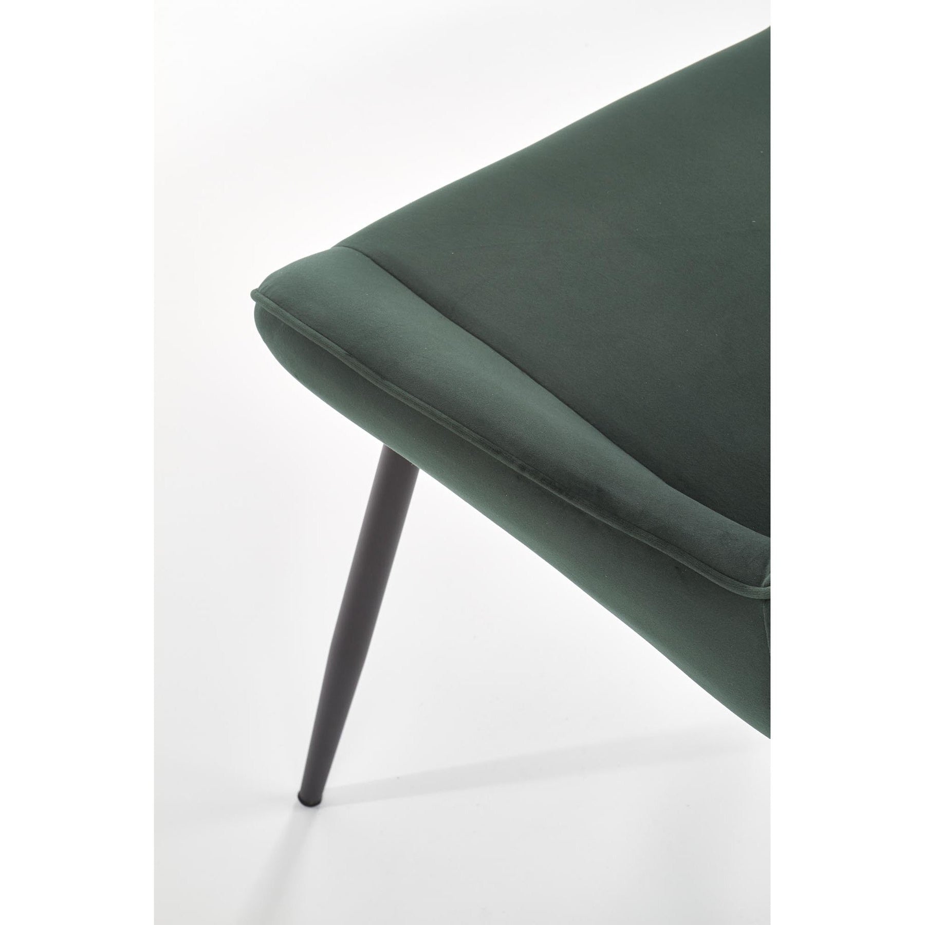 Scaun tapitat K404, verde, 52x58x88 cm