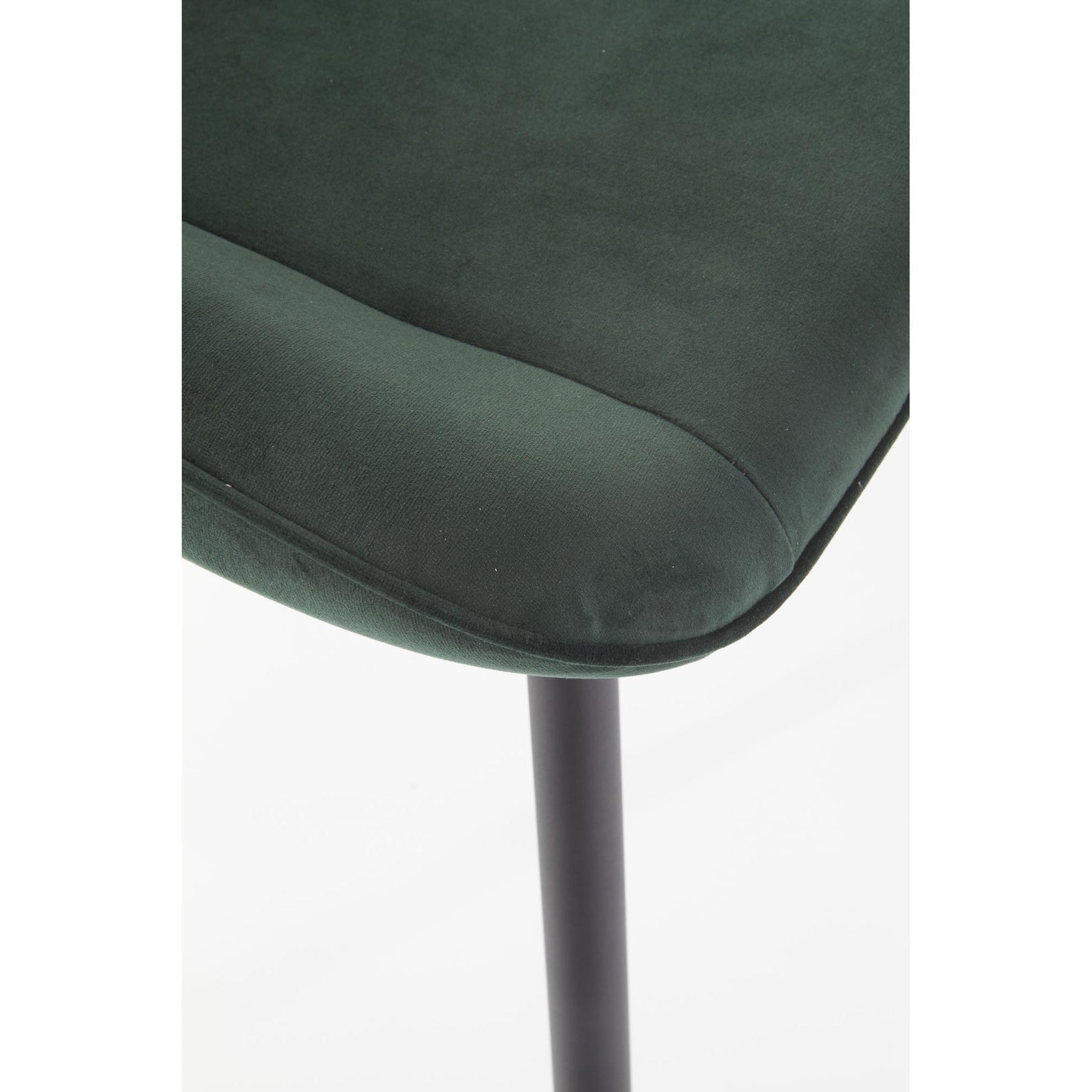 Scaun tapitat K404, verde, 52x58x88 cm