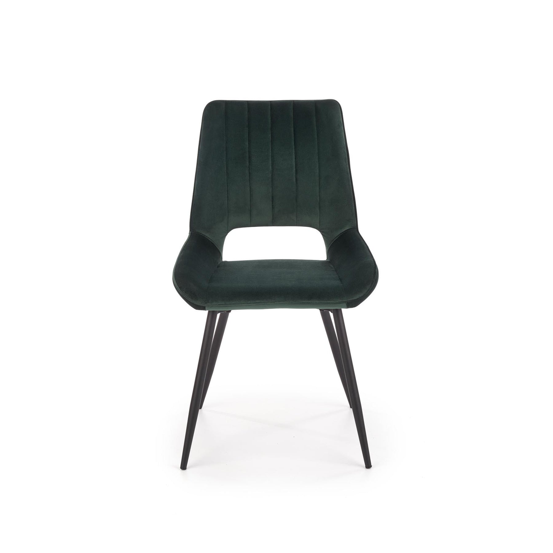 Scaun tapitat K404, verde, 52x58x88 cm