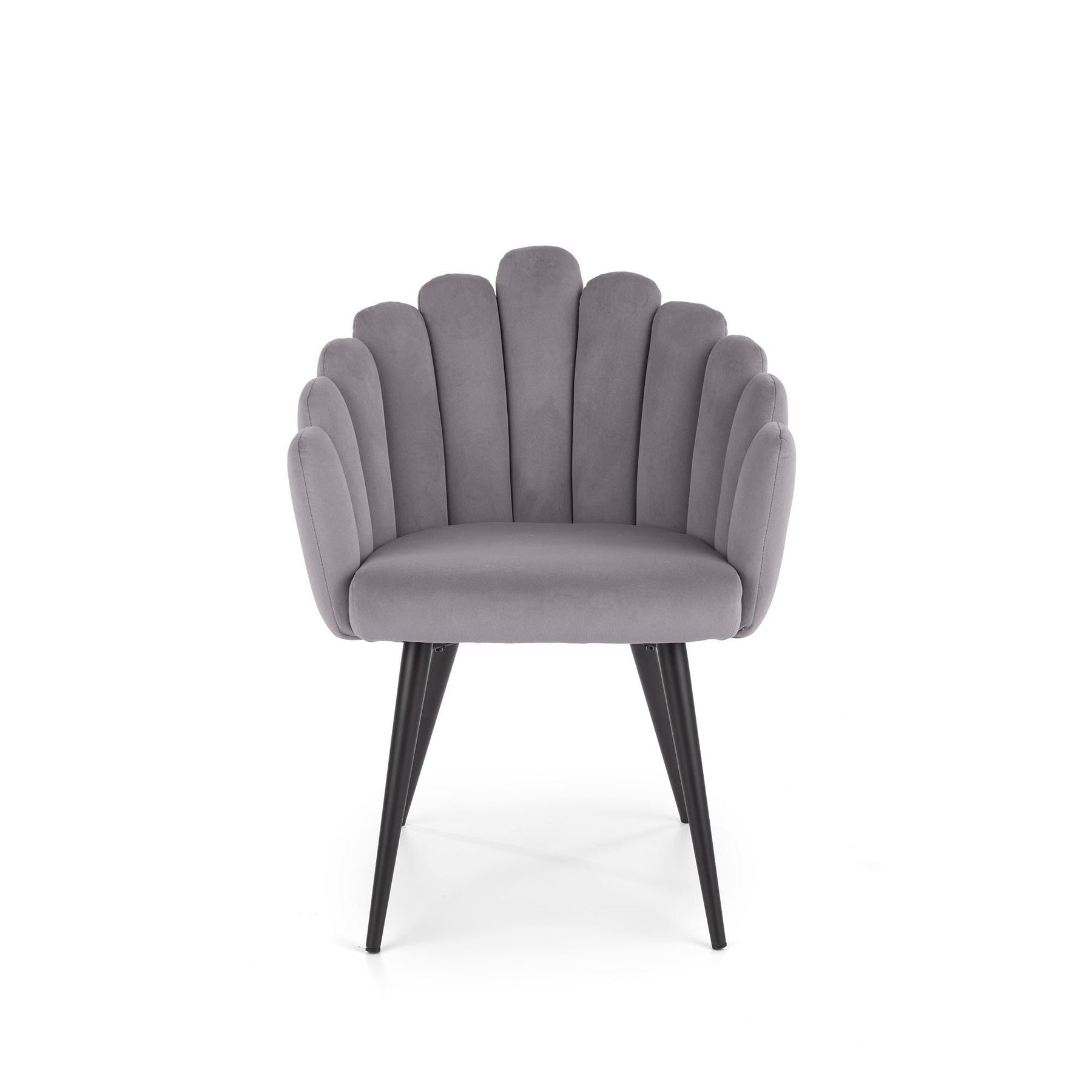 Scaun tapitat K410, gri inchis, 65x62x85 cm