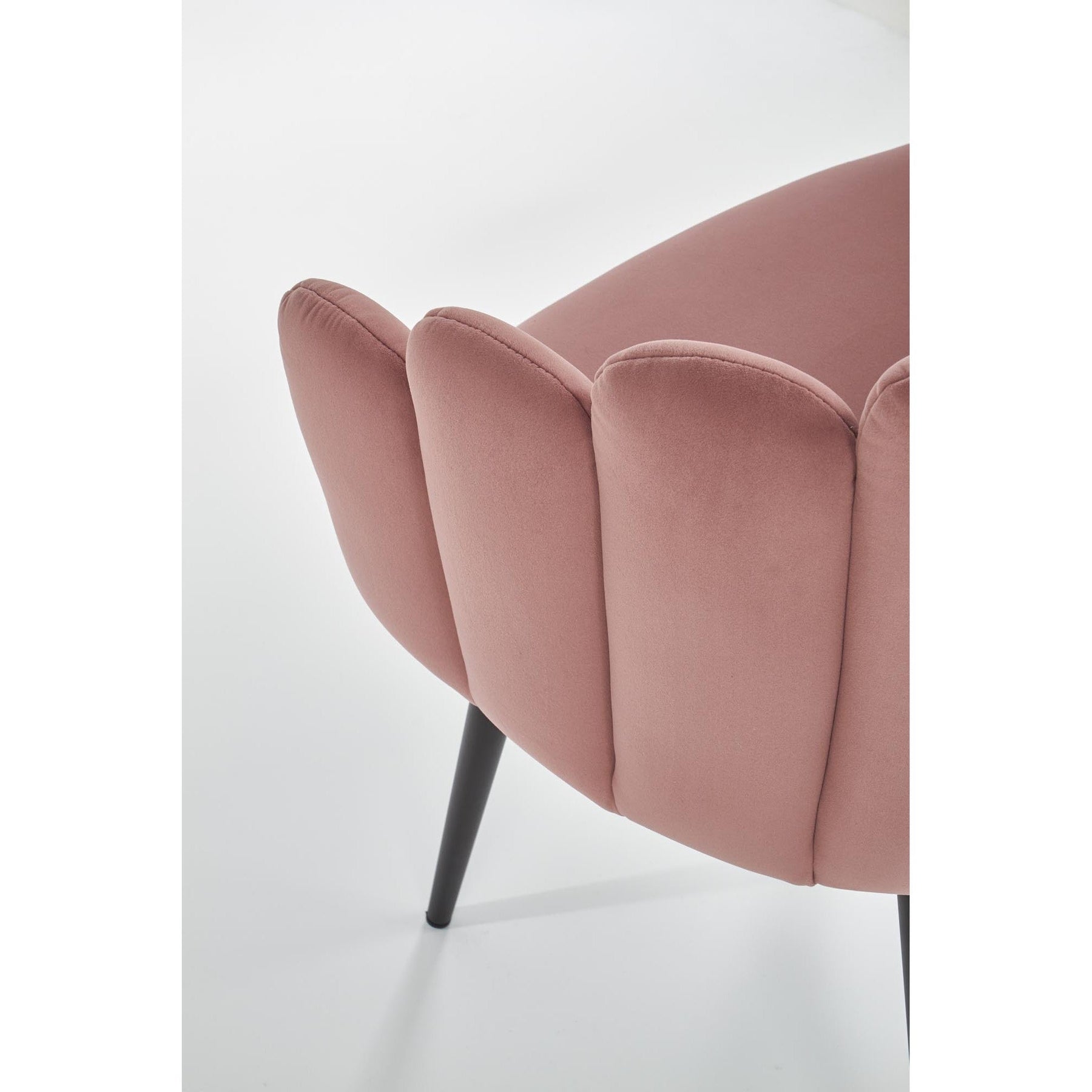 Scaun tapitat K410, roz, 65x62x85 cm
