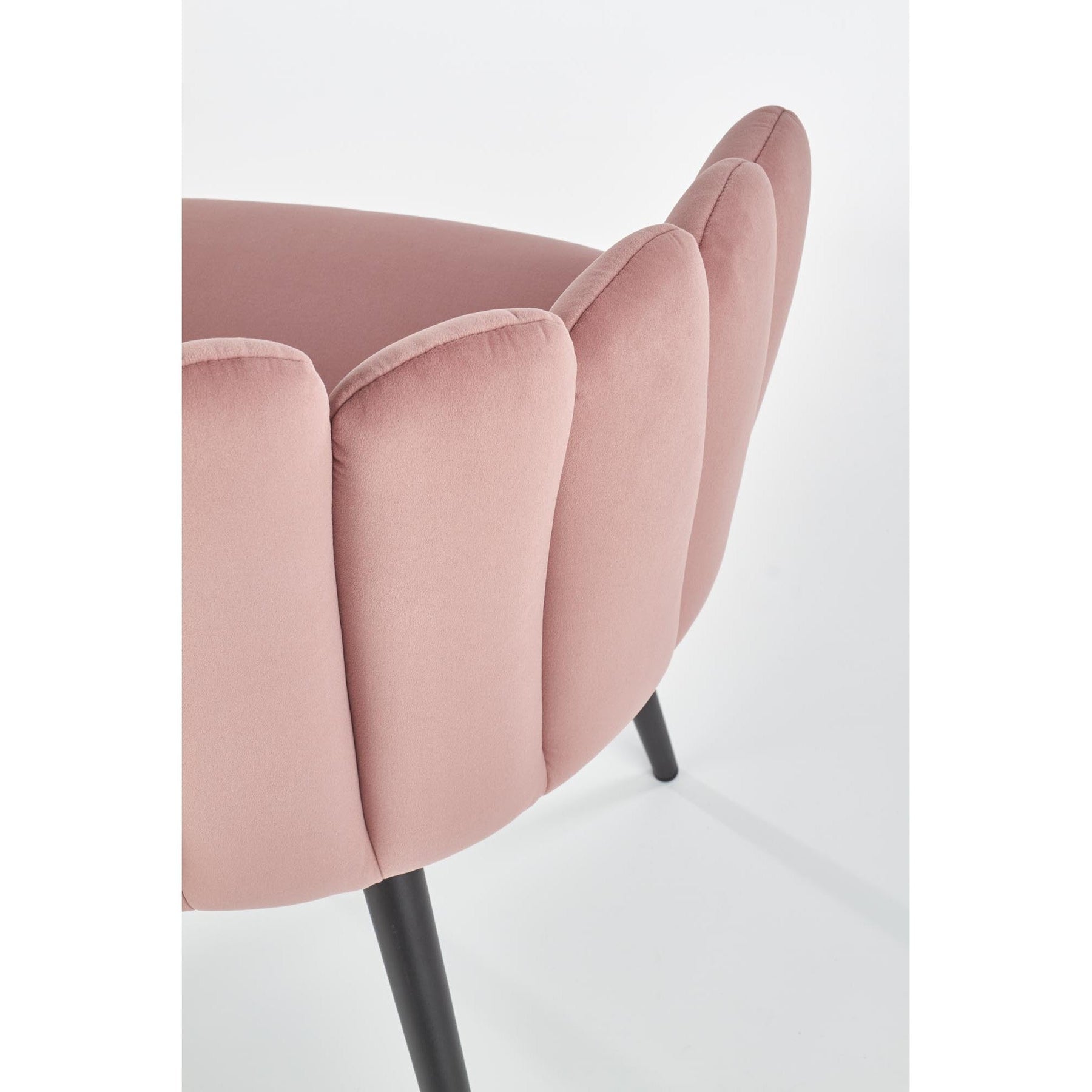Scaun tapitat K410, roz, 65x62x85 cm