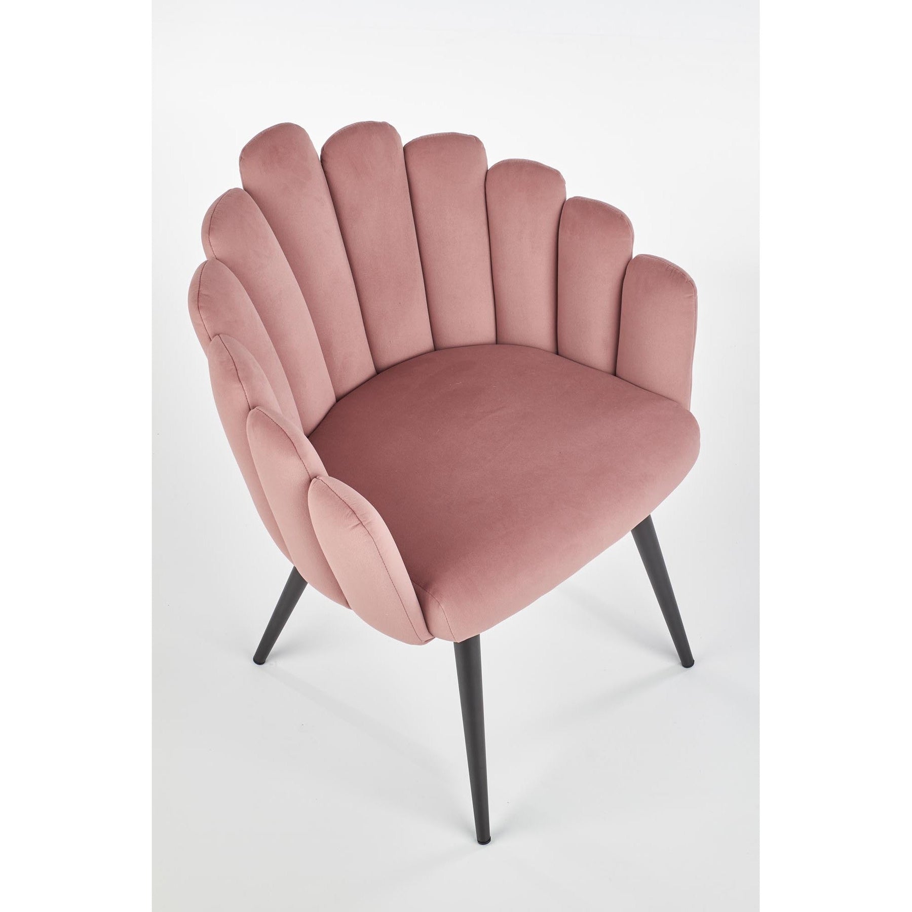 Scaun tapitat K410, roz, 65x62x85 cm
